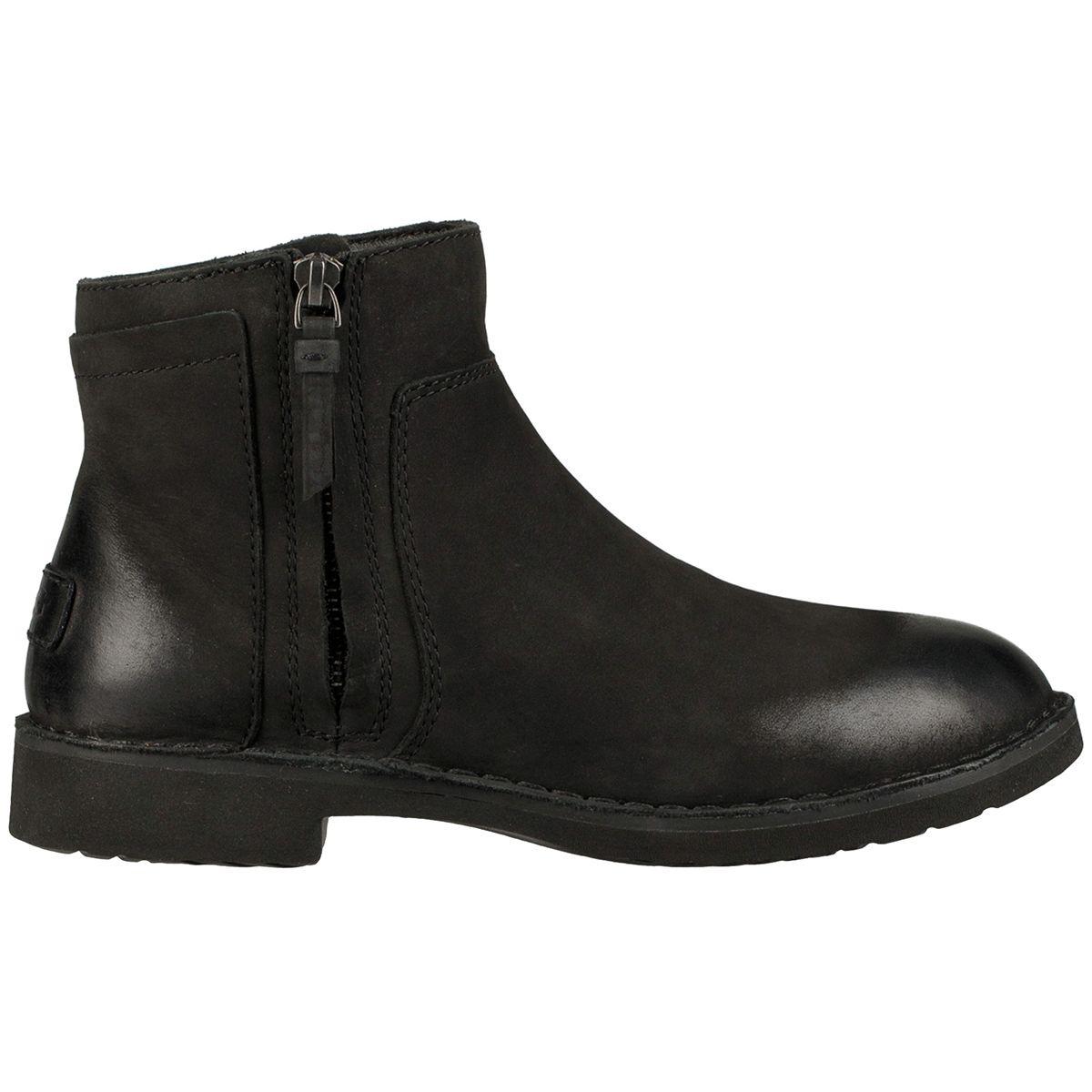 UGG Leather Rea Boot in Black - Lyst