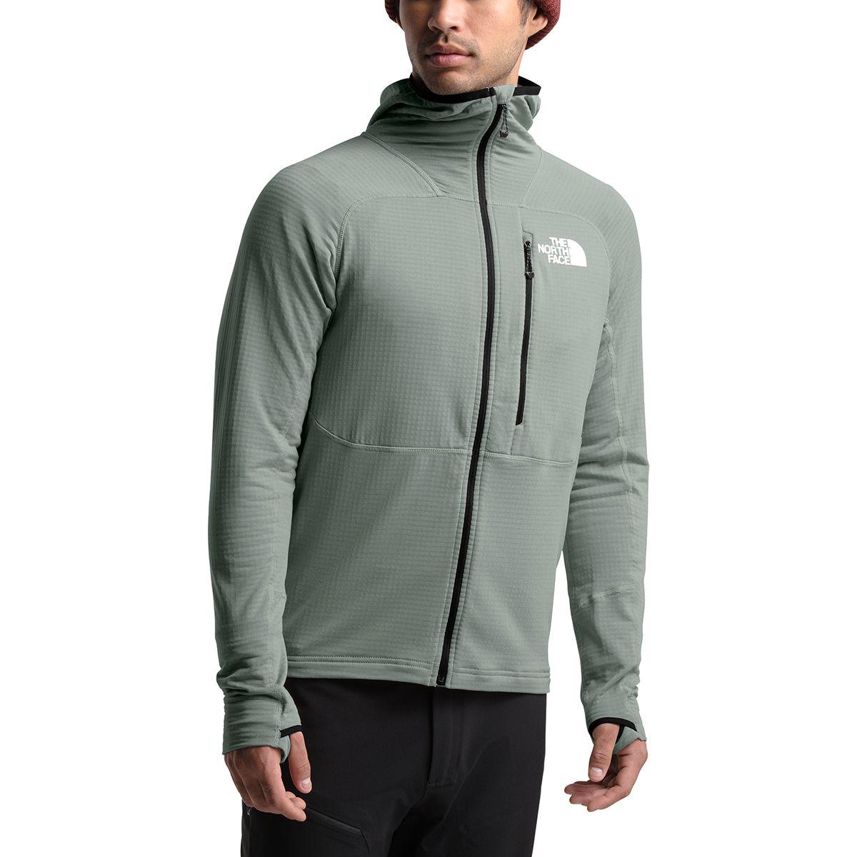 The North Face Summit L2 Power Grid Lt Hooded Fleece Jacket in Gray for Men  - Lyst
