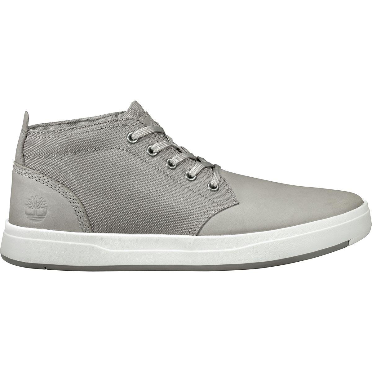 Timberland Davis Square Fabric & Leather Chukka in Gray for Men - Lyst