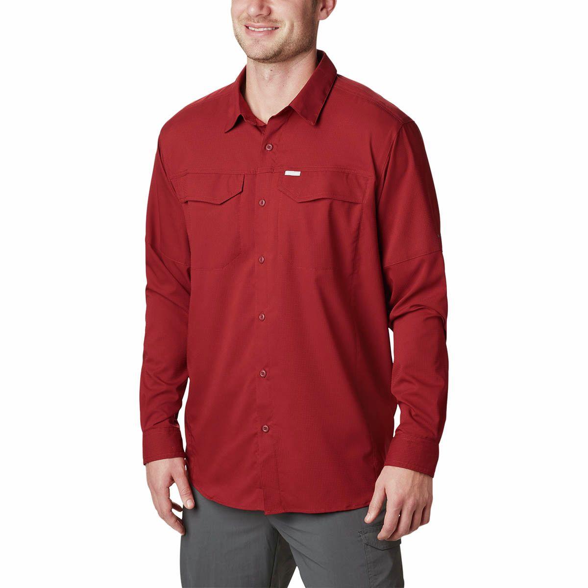 Columbia Silver Ridge Lite Long-sleeve Shirt in Red for Men - Lyst