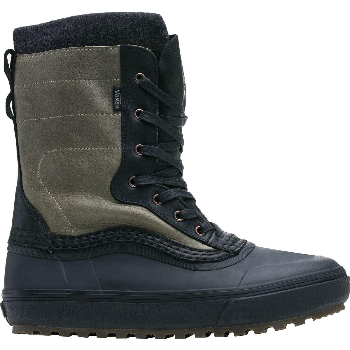 Vans Leather Standard Zip Snow Mte Boot In Black For Men Lyst