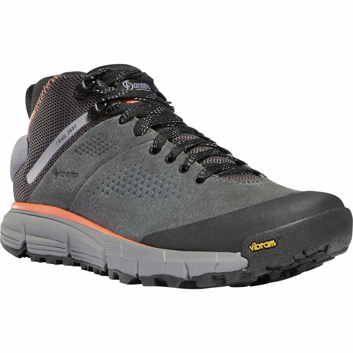 Danner Leather Trail 2650 Gtx Mid Hiking Boot in Dark Gray/Salmon (Gray ...