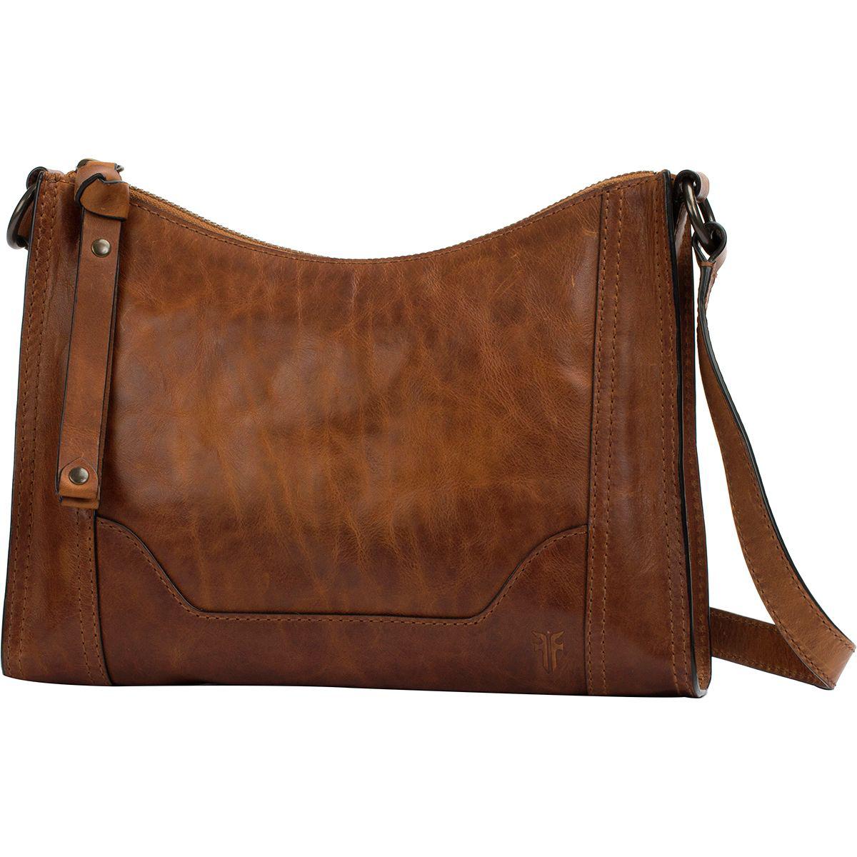 frye brown leather crossbody bag