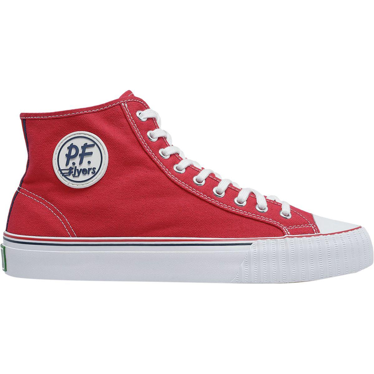 pf flyers red low top