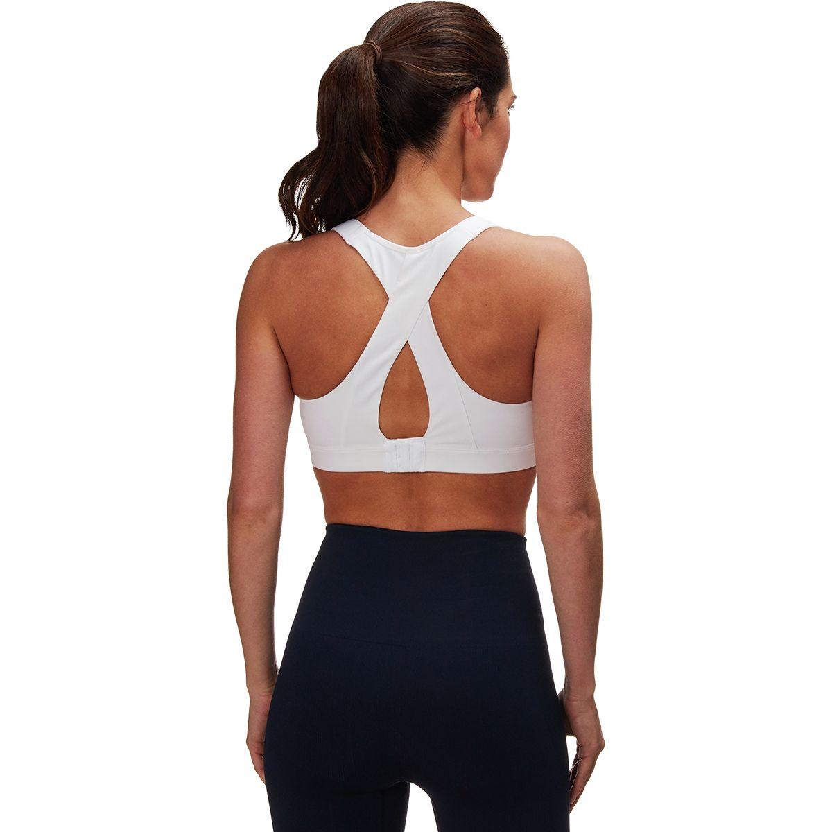 Brooks Synthetic Moving Comfort Juno Sports Bra in White - Lyst