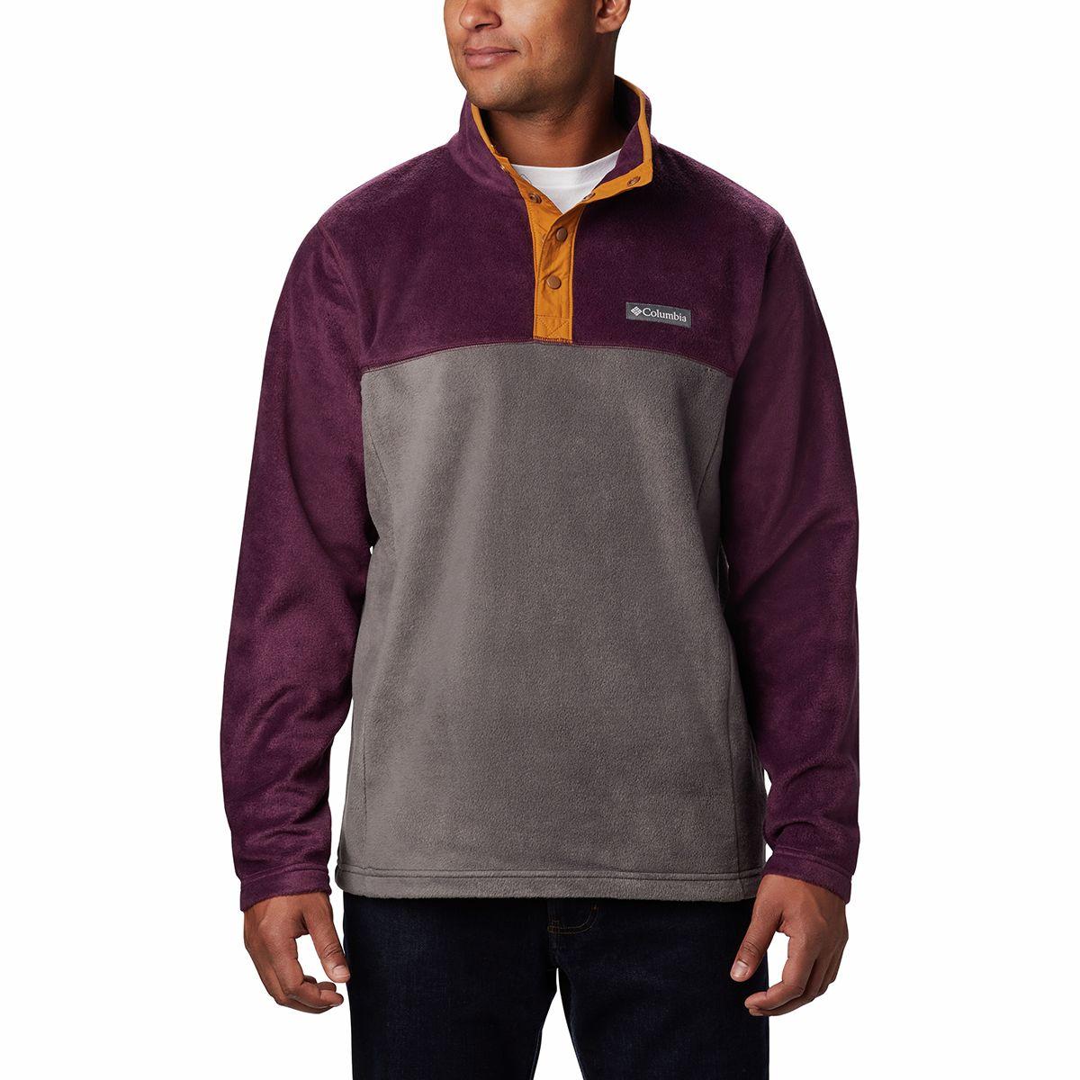 columbia snap fleece
