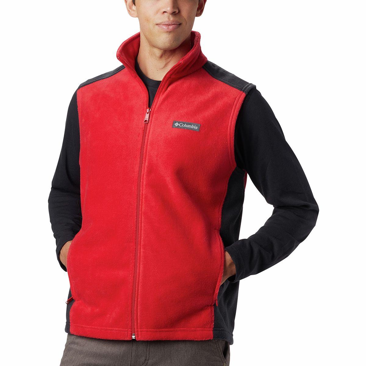 Columbia Steens Mountain Fleece Vest in Red for Men Save 27 Lyst