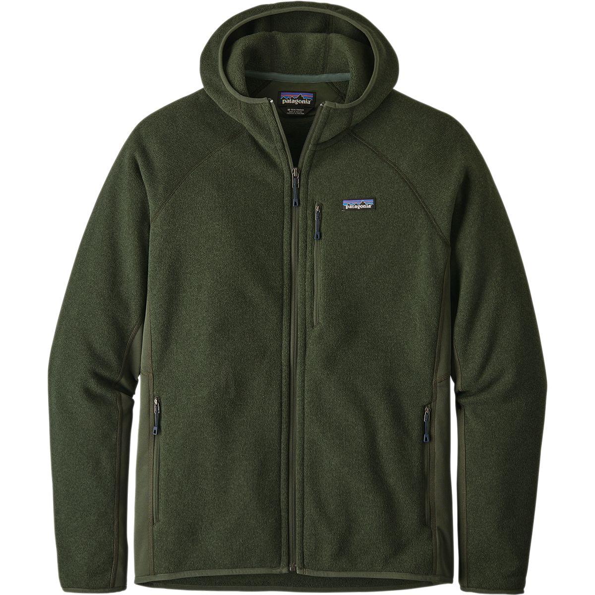 Patagonia Performance Better Sweater Hooded Fleece Jacket in Green for ...