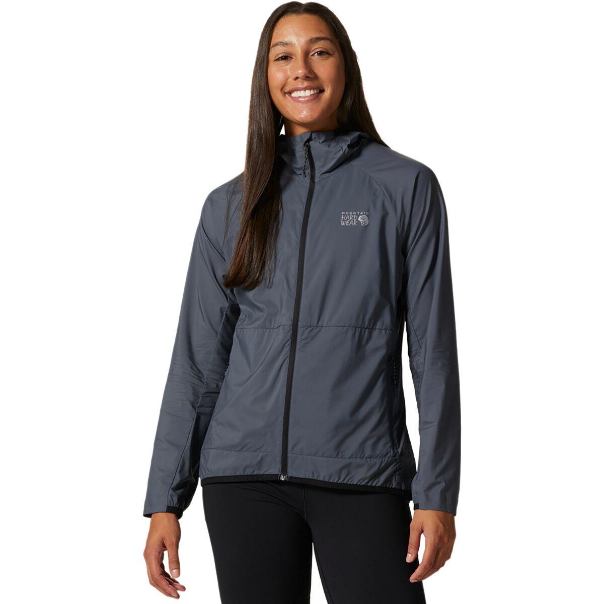 Mountain Hardwear Kor Airshell Wind Hooded Jacket in Blue Lyst