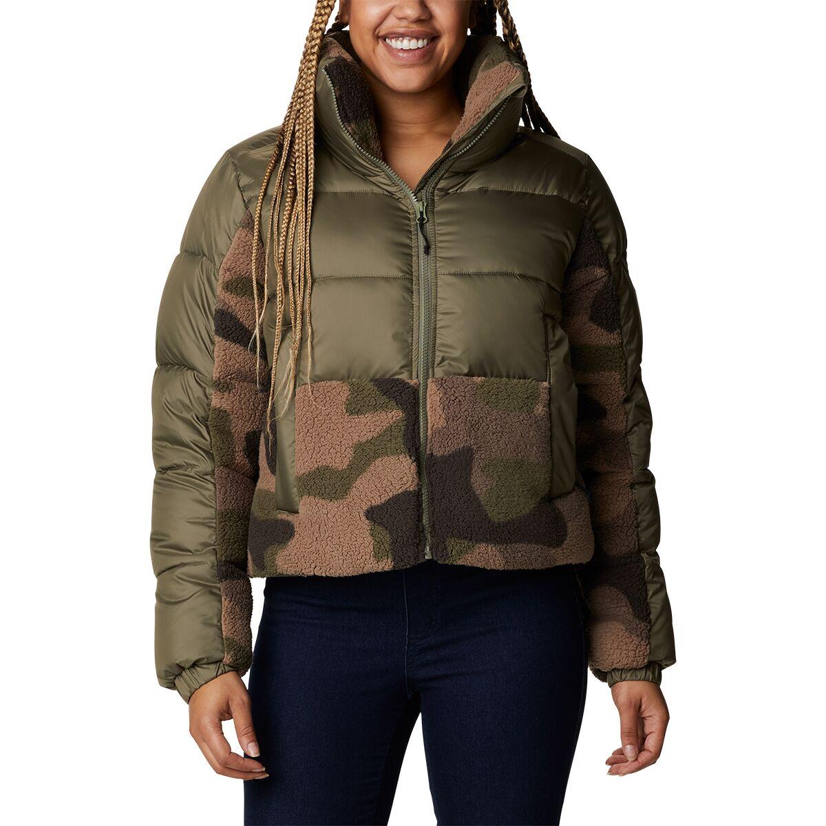 columbia leadbetter point sherpa jacket in cream