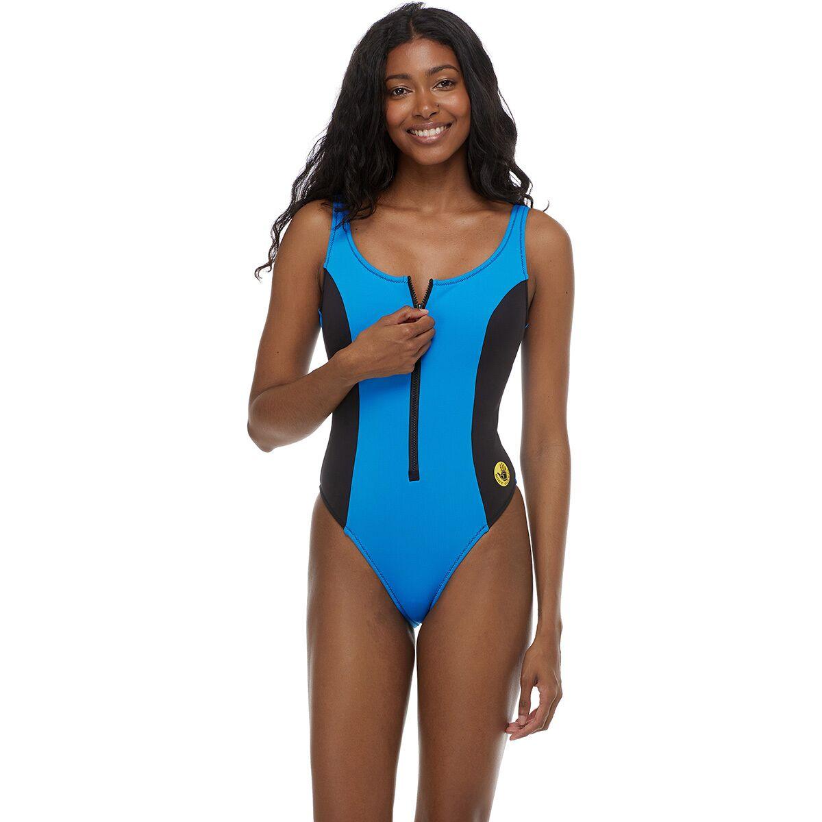Body Glove 80s Throwback Time After Time One-piece Swimsuit in Blue