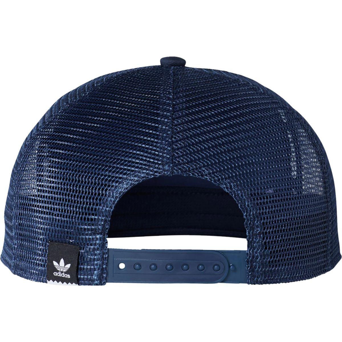 adidas Trefoil Trucker Hat in Blue for Men | Lyst