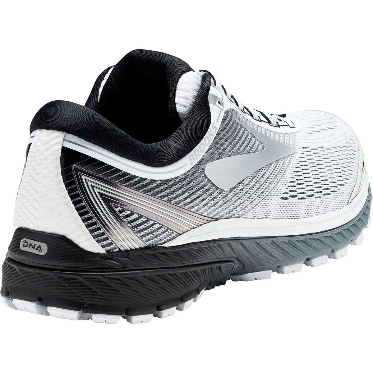 Brooks Lace Ghost 10 Running Shoe in WhiteSilverBlack (White) for Men