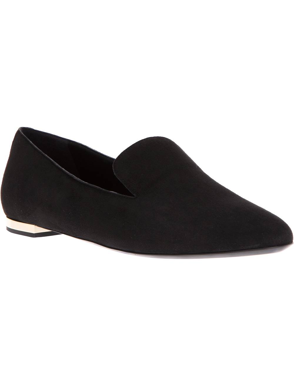Lyst - Burberry Whole Cut Slipper in Black