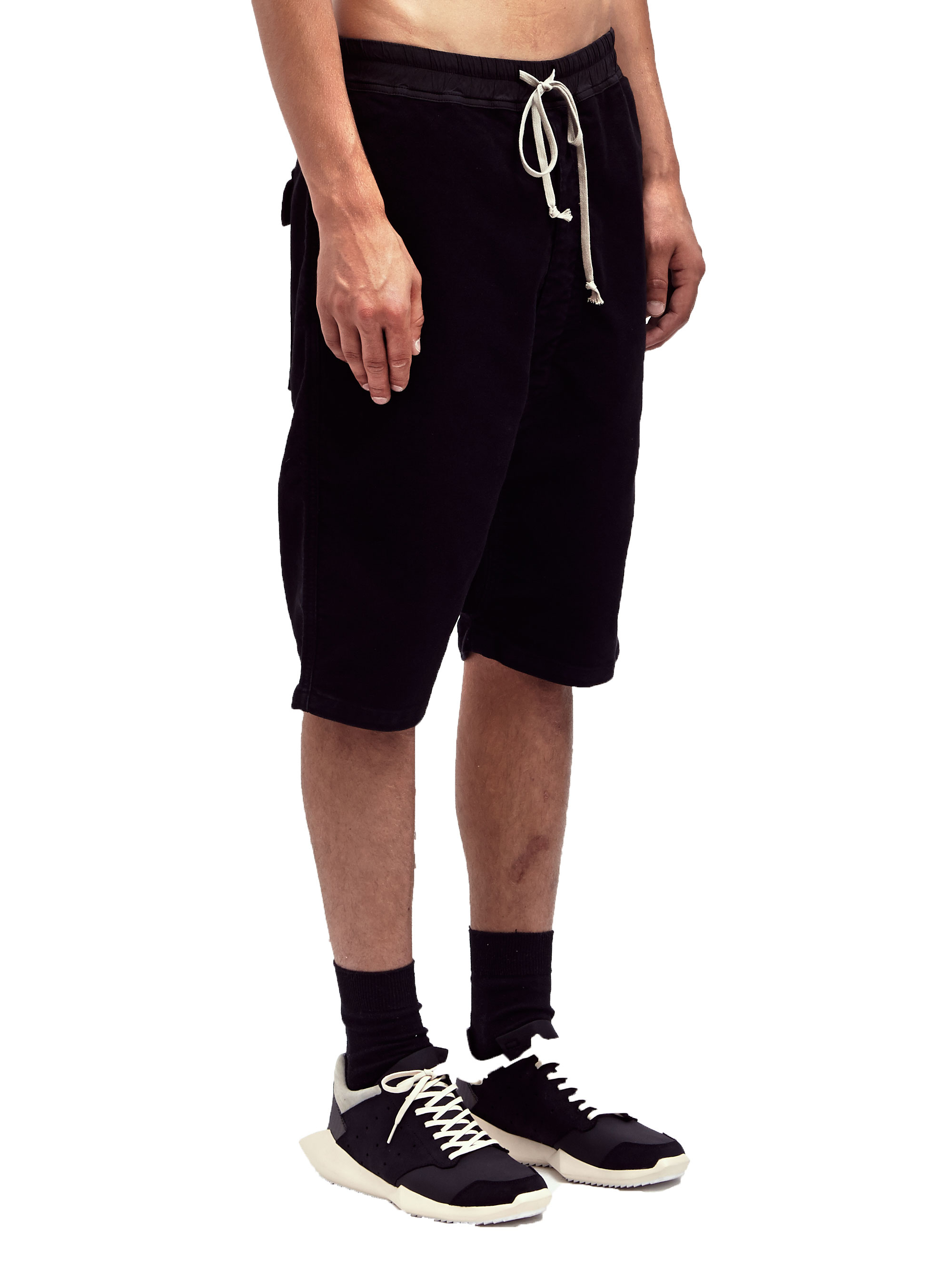 Lyst - Drkshdw By Rick Owens Mens Drawstring Shorts in Black for Men