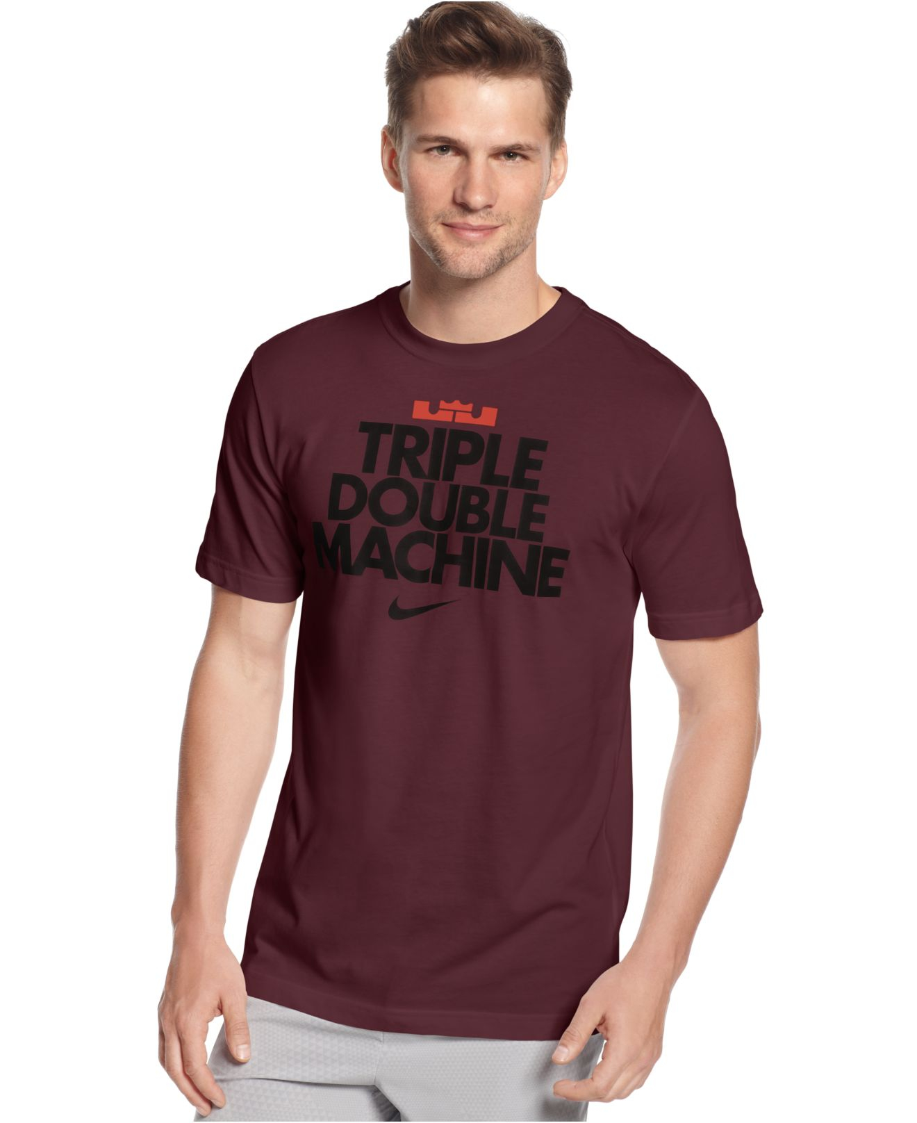 red lebron shirt