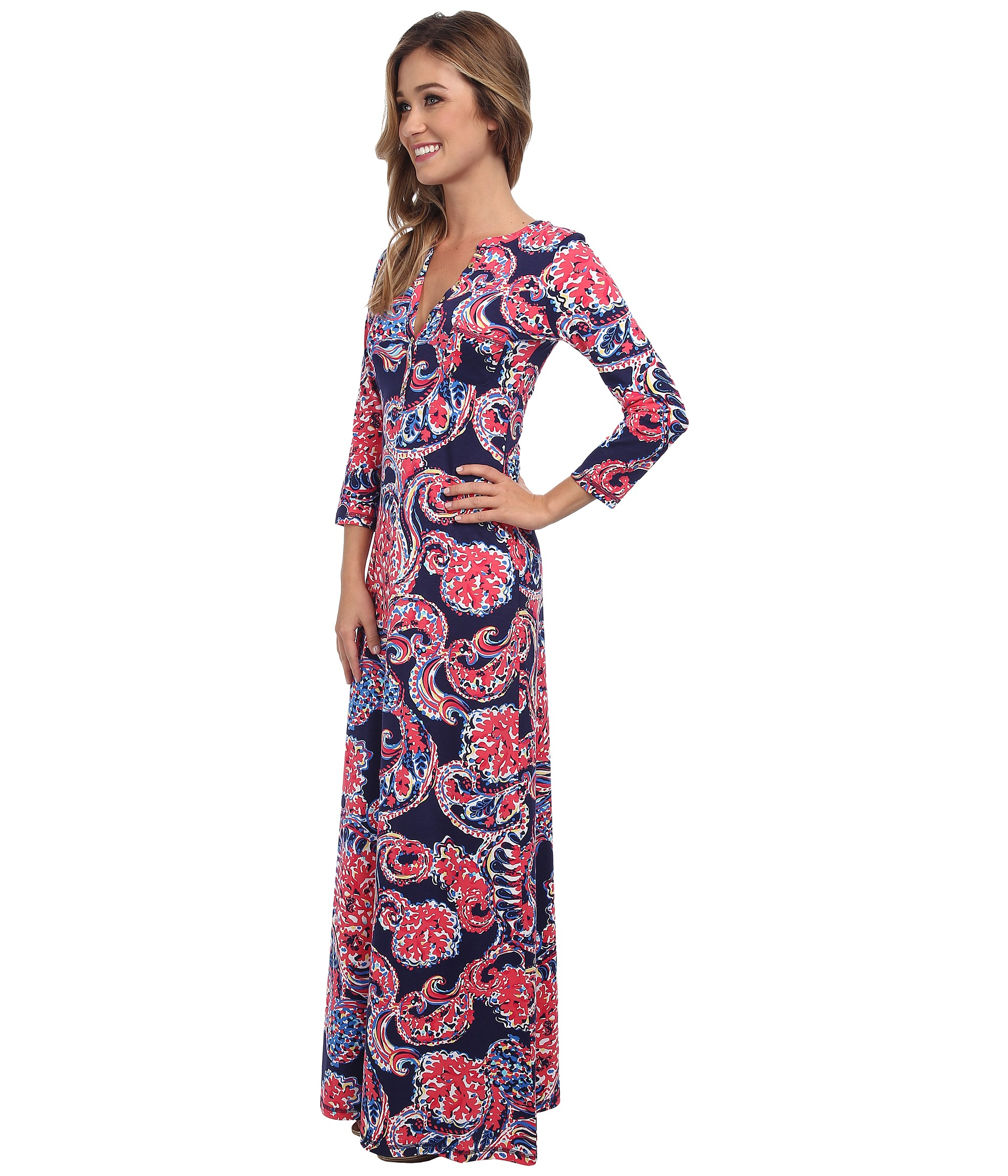 Alba print maxi dress sale