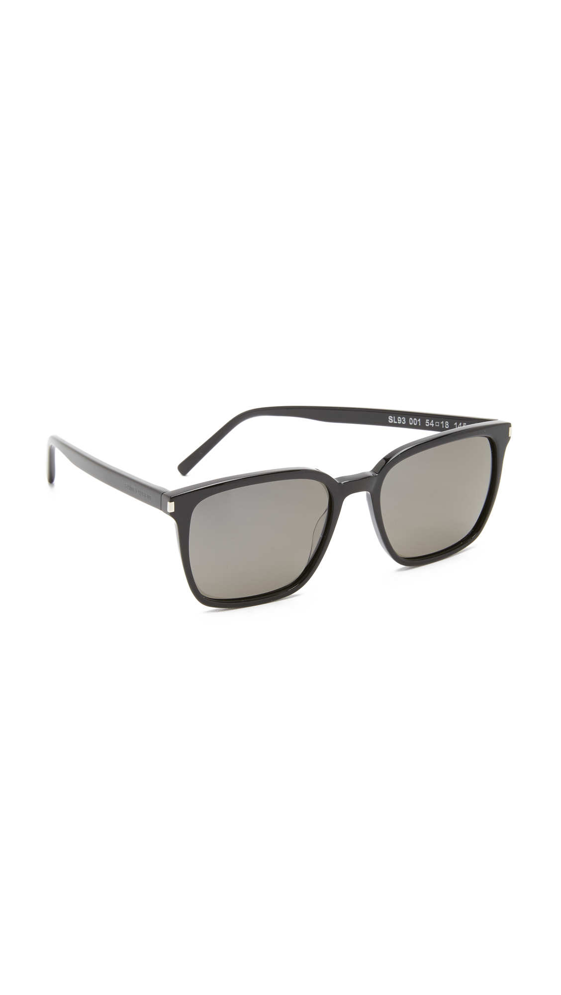 Saint Laurent Sl 93 Mineral Glass Sunglasses in Black | Lyst