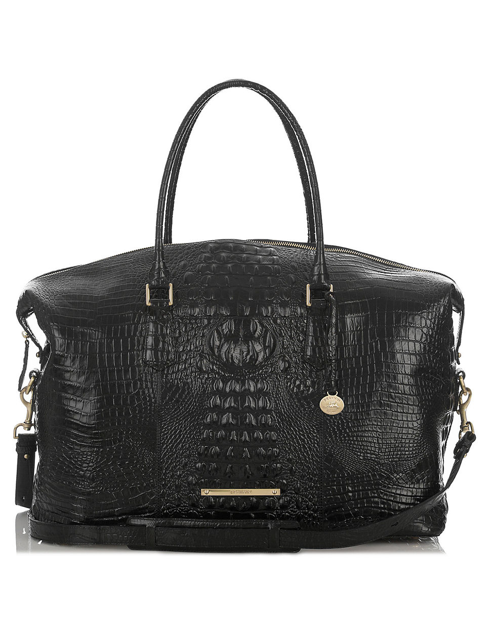 Brahmin Duxbury Leather Weekender Bag in Black | Lyst