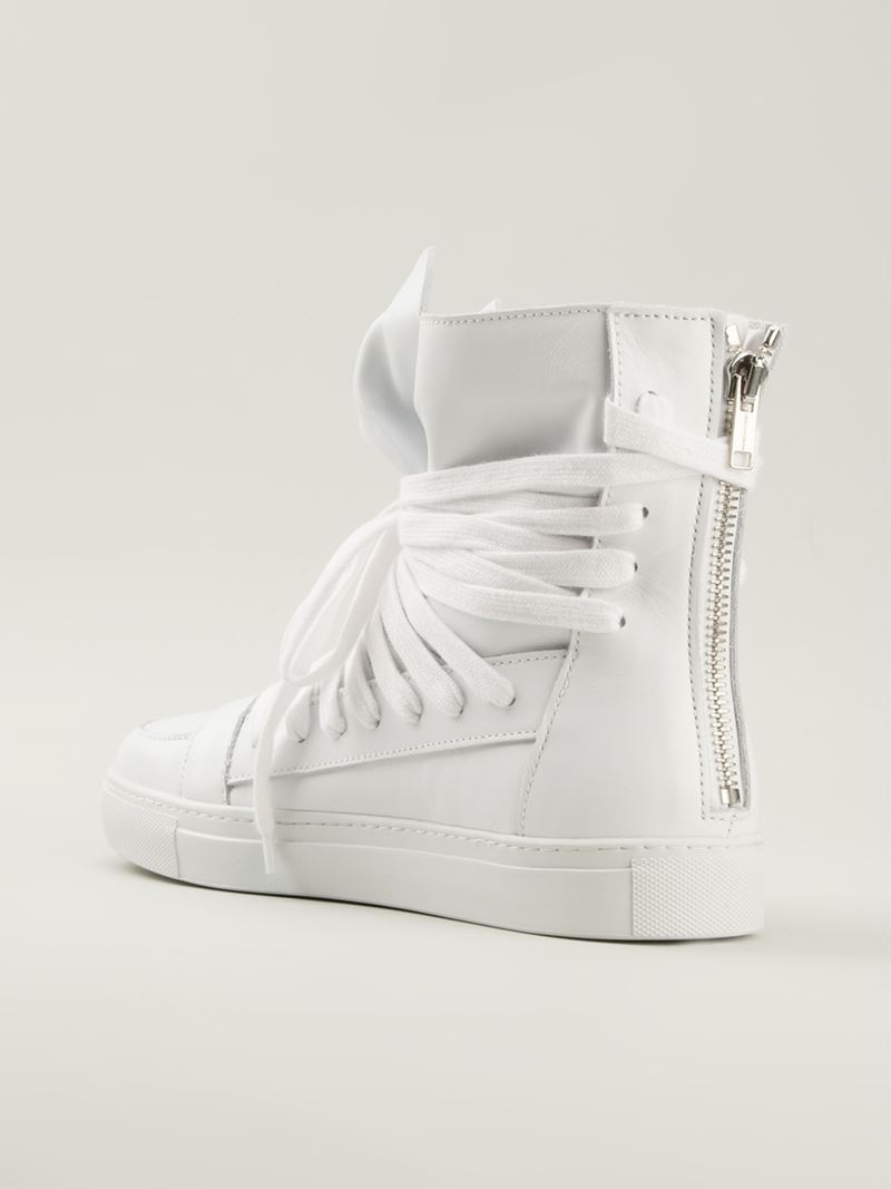 Kris Van Assche Multi-lace Hi-top Sneakers in White for Men - Lyst