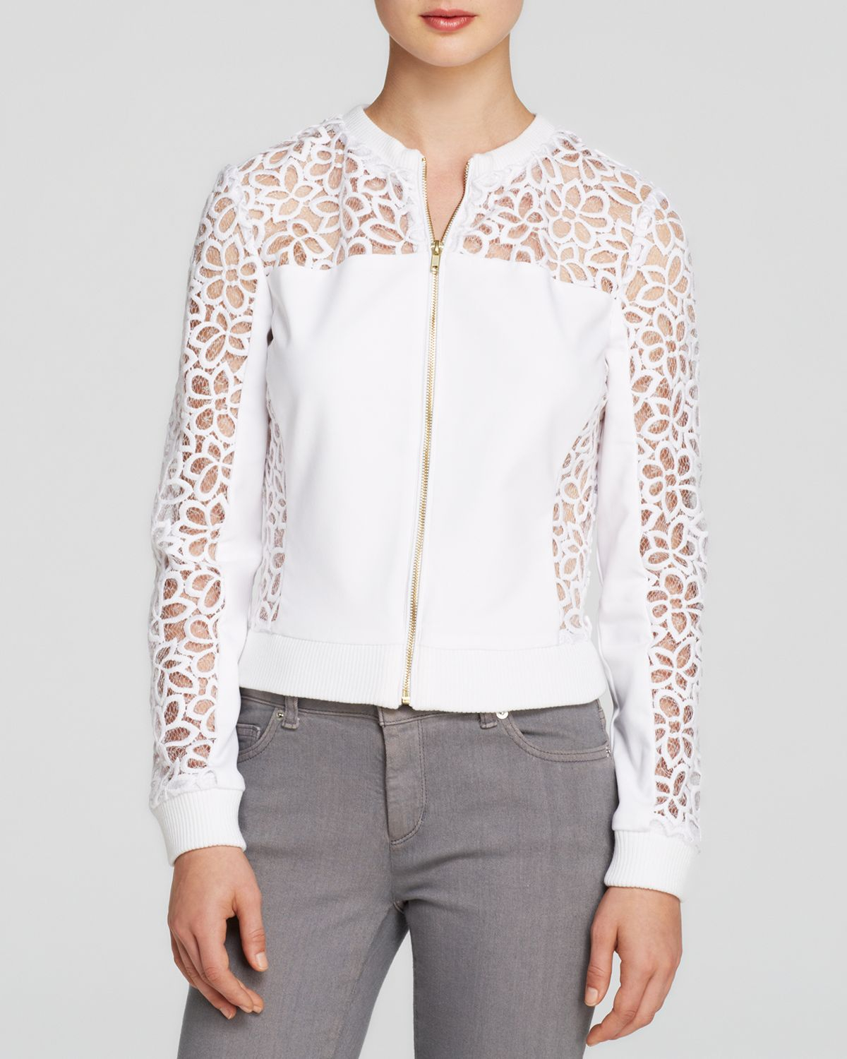 white guess jacket mens