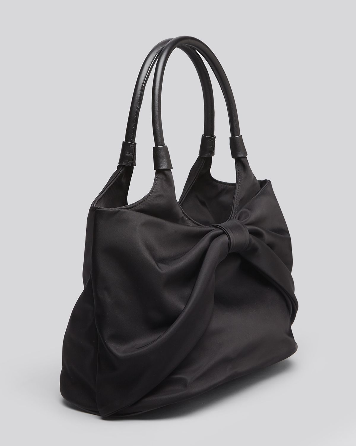 Kate Spade Shoulder Bag Seaside Nylon Sutton Bow in Black | Lyst