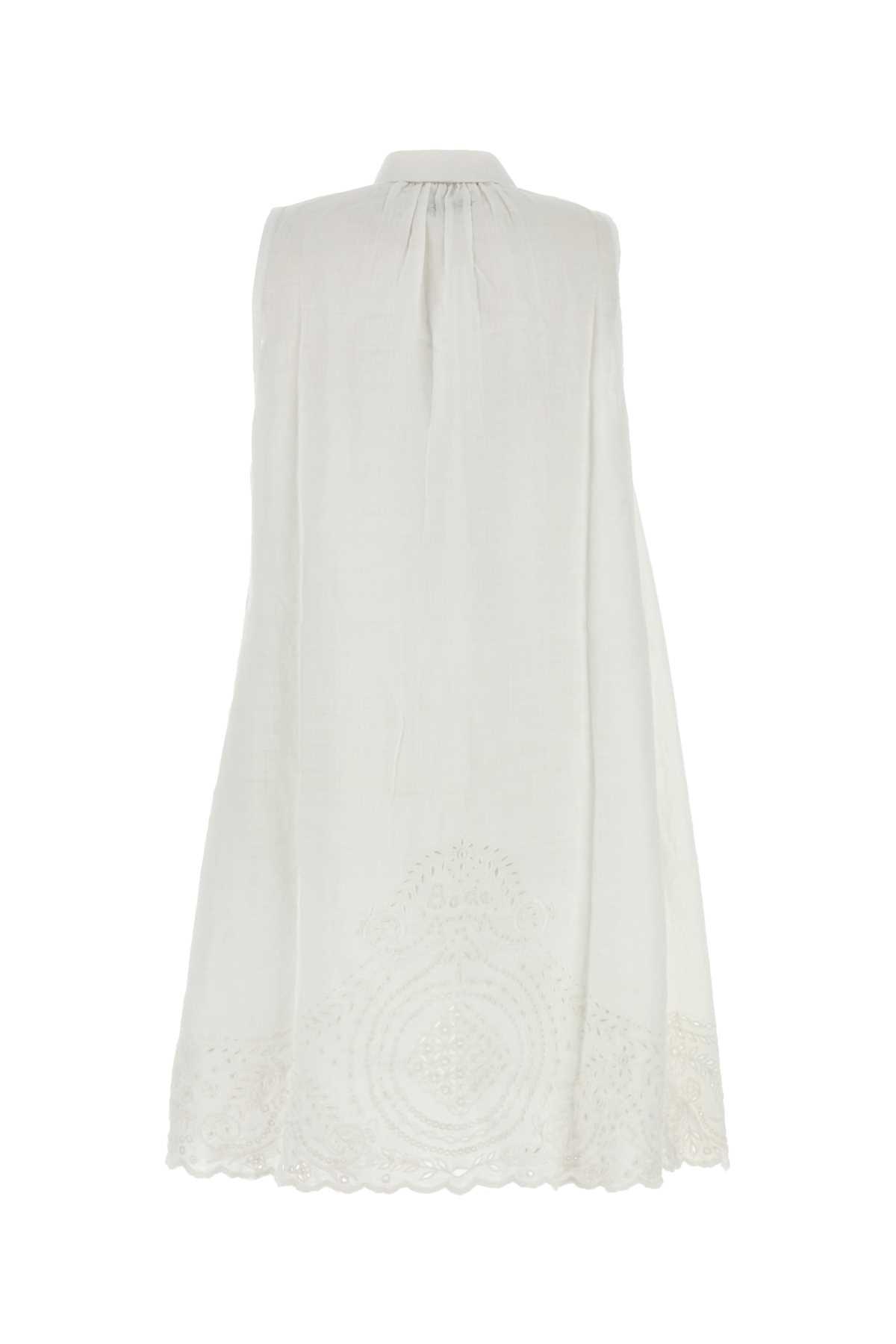ワンピース BODE SS25 White linen Blevoir dress (WRS25DR012 WHITE) 615A3907_600x600_crop_center.