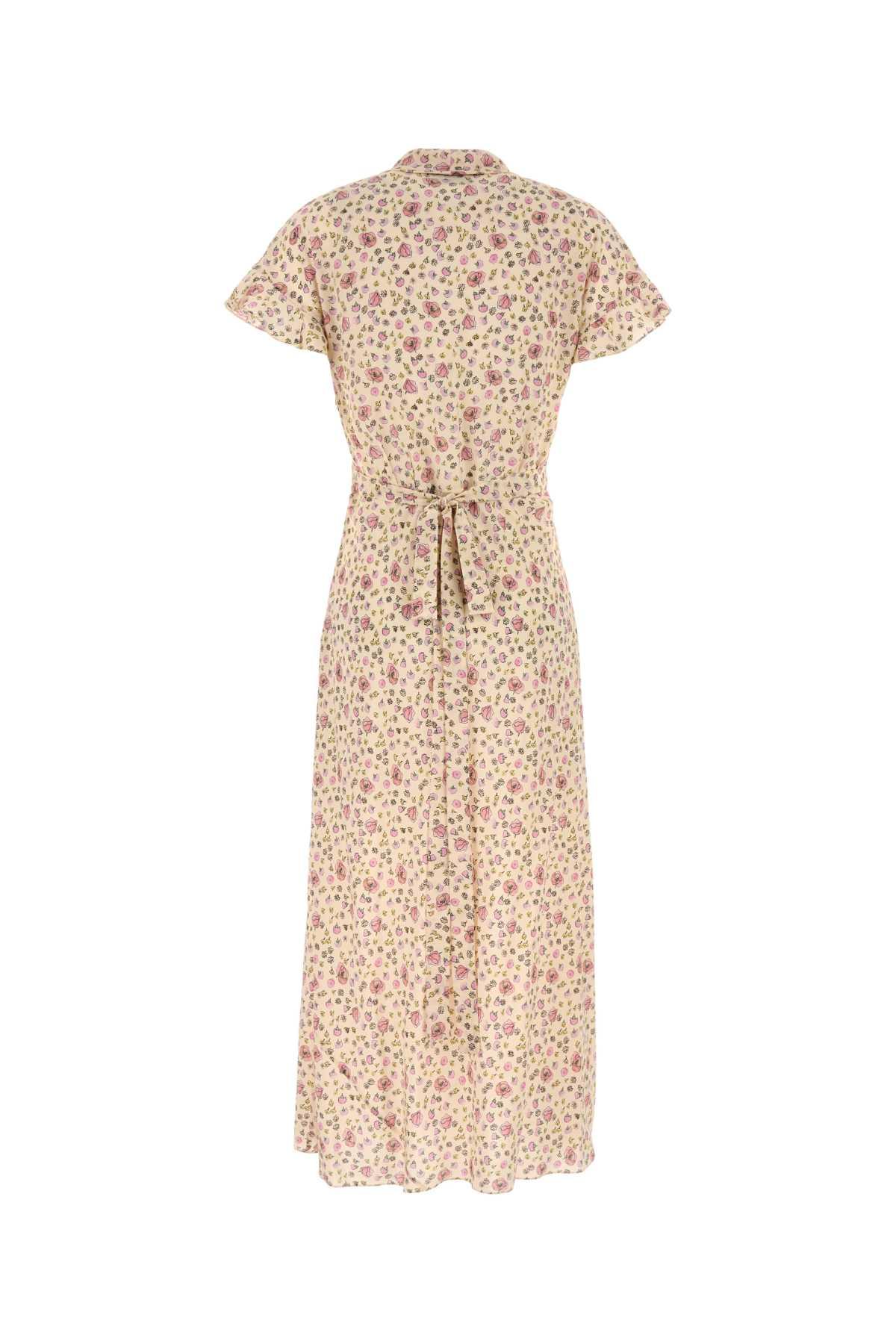 ワンピース Miu Miu Printed Silk Dress Miu Miu Floral Printed Silk Mini Dress - Closet Upgrade