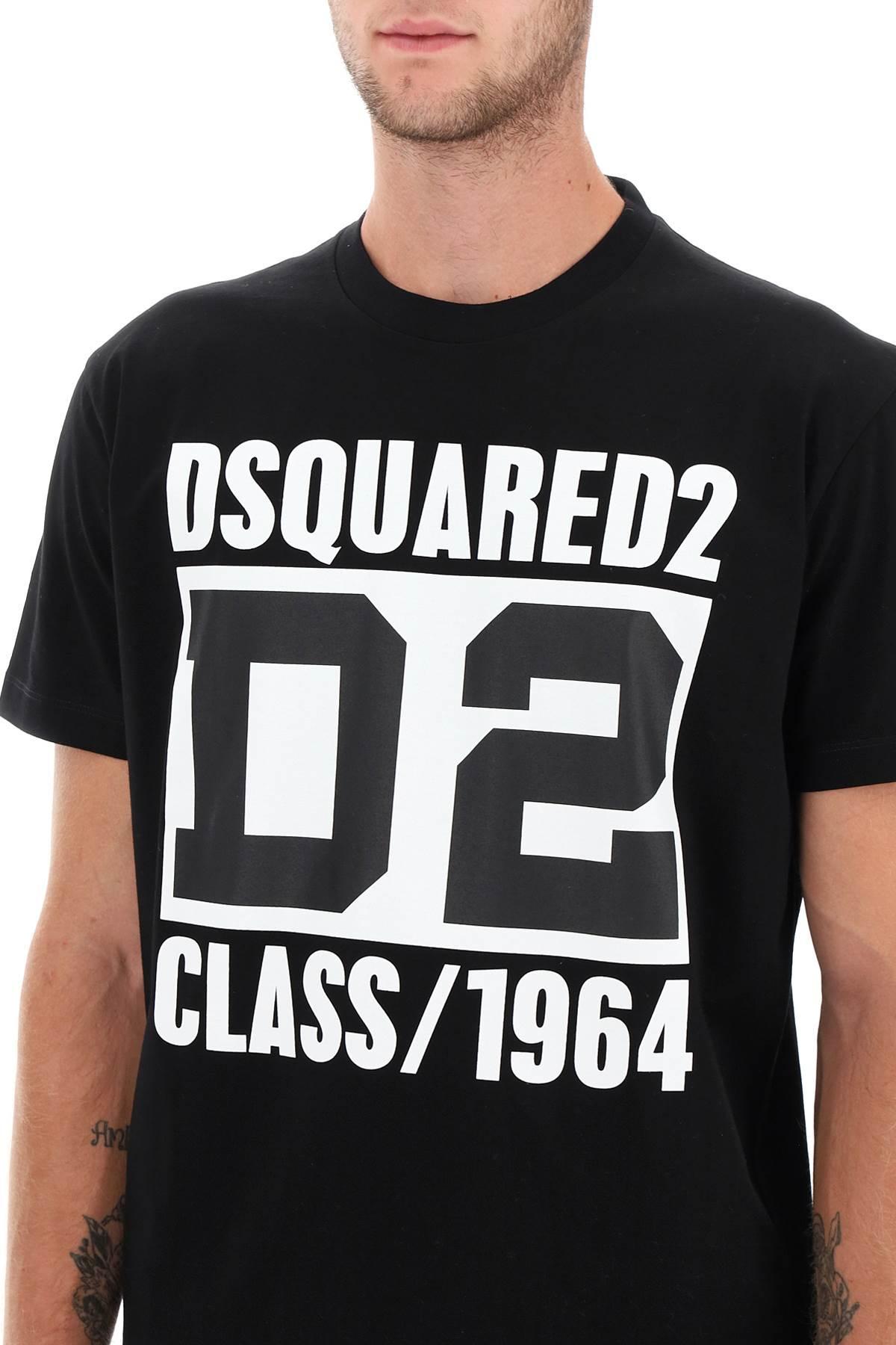 DSquared d2 Klasse 1964 Cool Fit T shirt in het Zwart voor