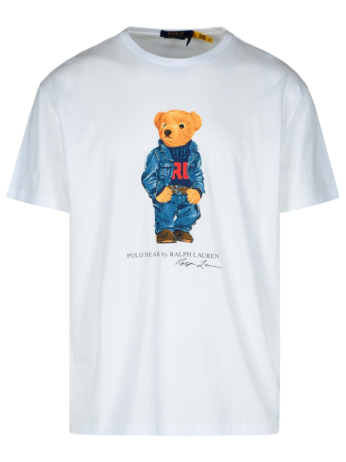 Polo Ralph Lauren Denim Bear Cotton T Shirt in Blue Lyst