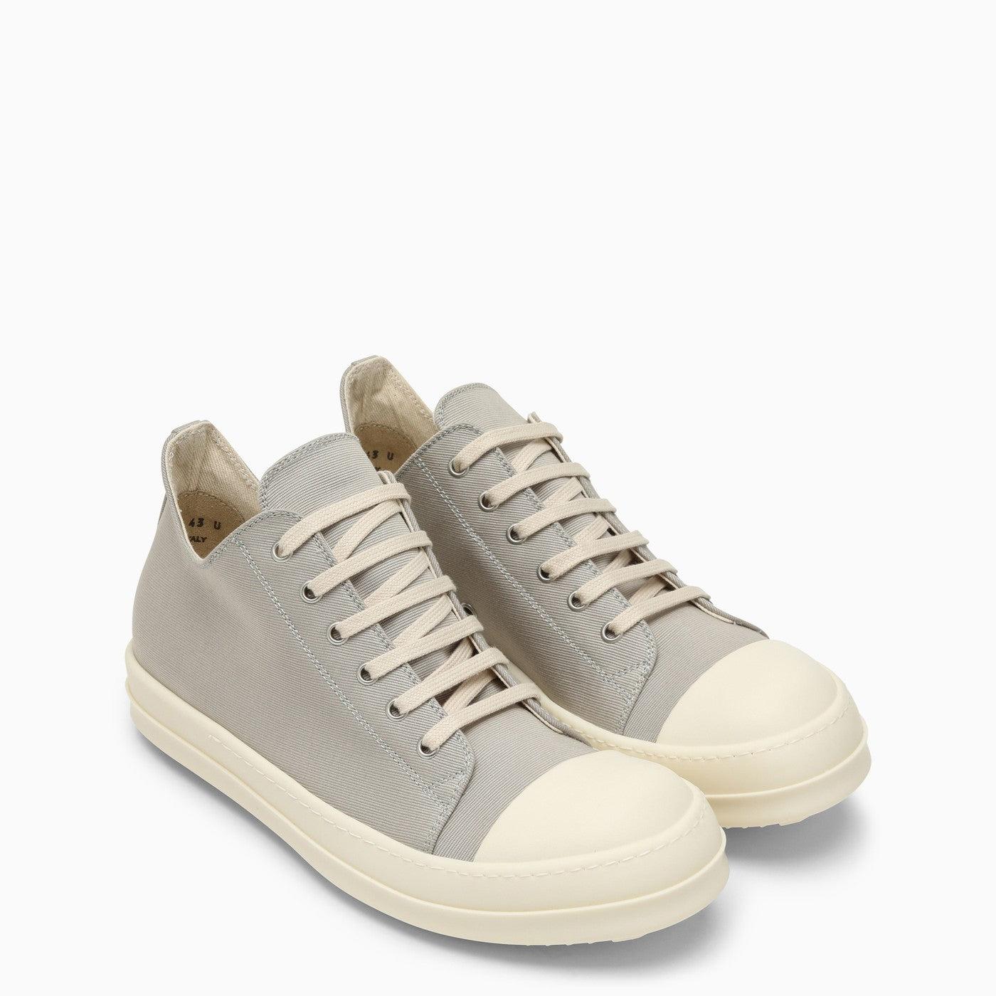 Rick Owens Drkshdw Lido Low Pearl Canvas Sneakers in Gray