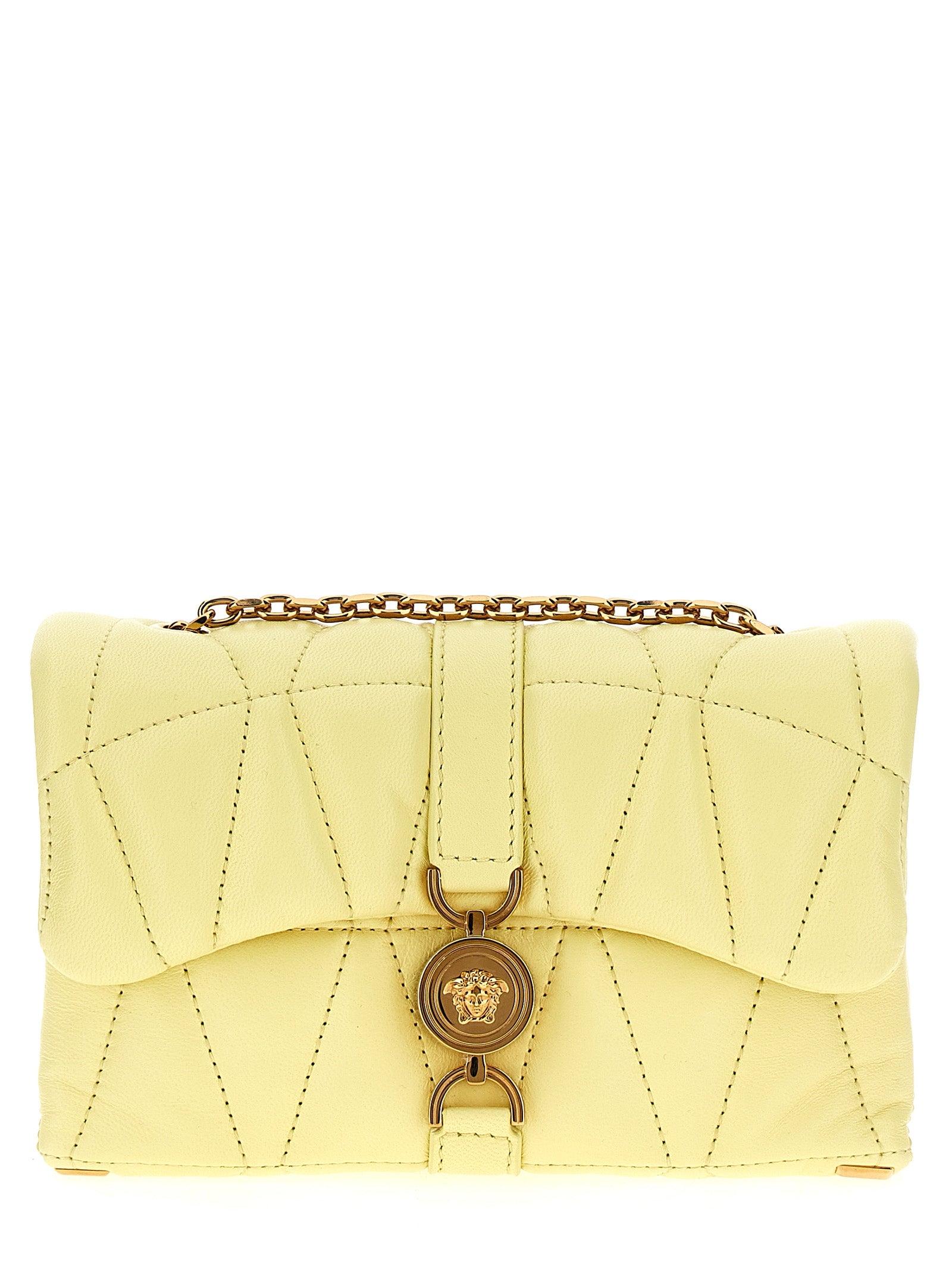 【送料&関税込】Versace mini Kleio Clutch Versace 'Mini Kleio' Clutch in Yellow | Lyst Canada
