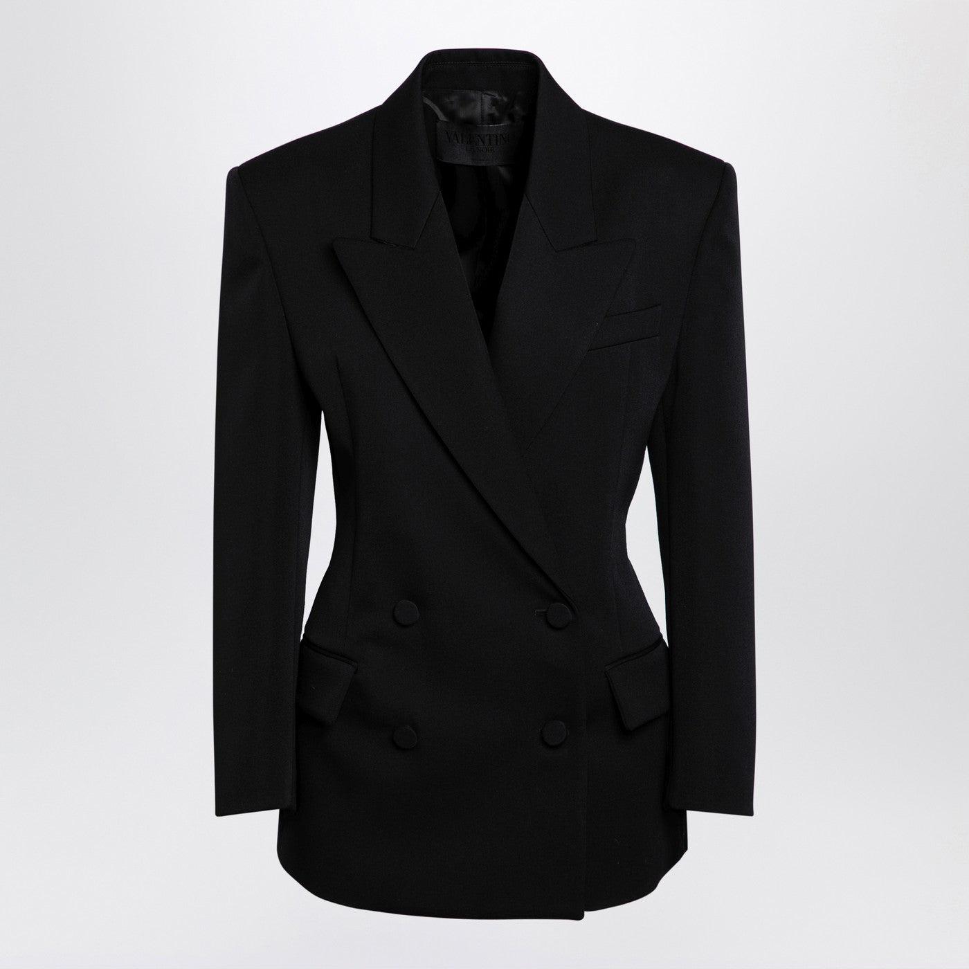 ジャケット Valentino Black wool double-breasted jacket Valentino Black wool double-breasted jacket | TheDoubleF