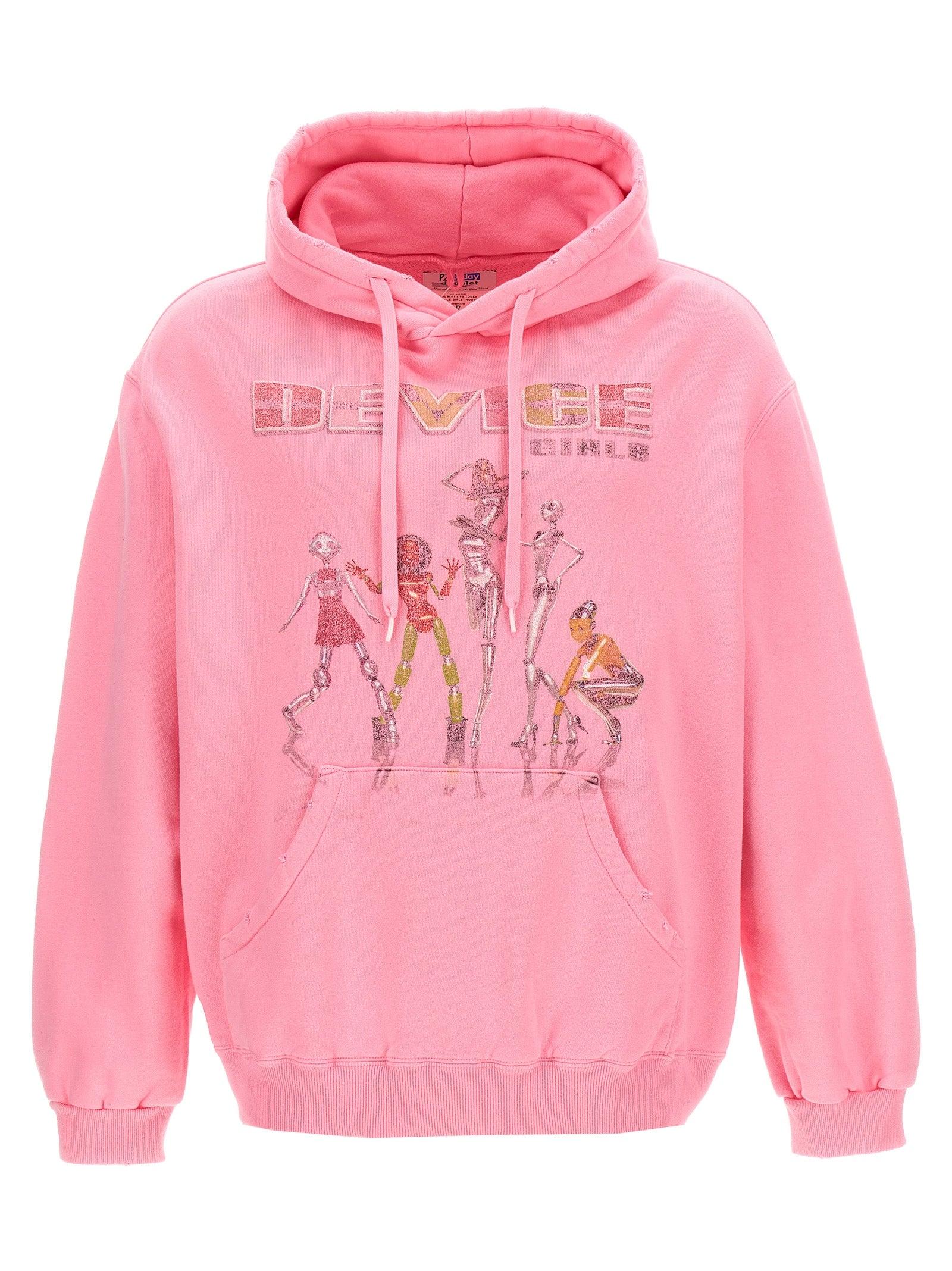 Doublet X Pz Today Hoodie Sweatshirt in Pink for Men | Lyst UK