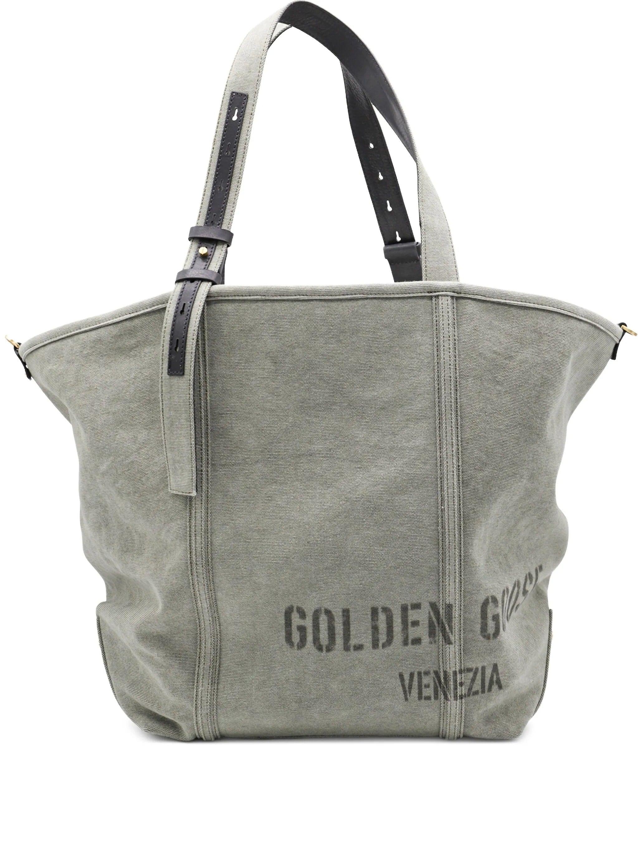 トートバッグ Golden  Deluxe Brand 24.7 Ew Shopping Bag In Canvas Golden Goose Shopping 24.7 Ew Canvas Bags in Gray | Lyst