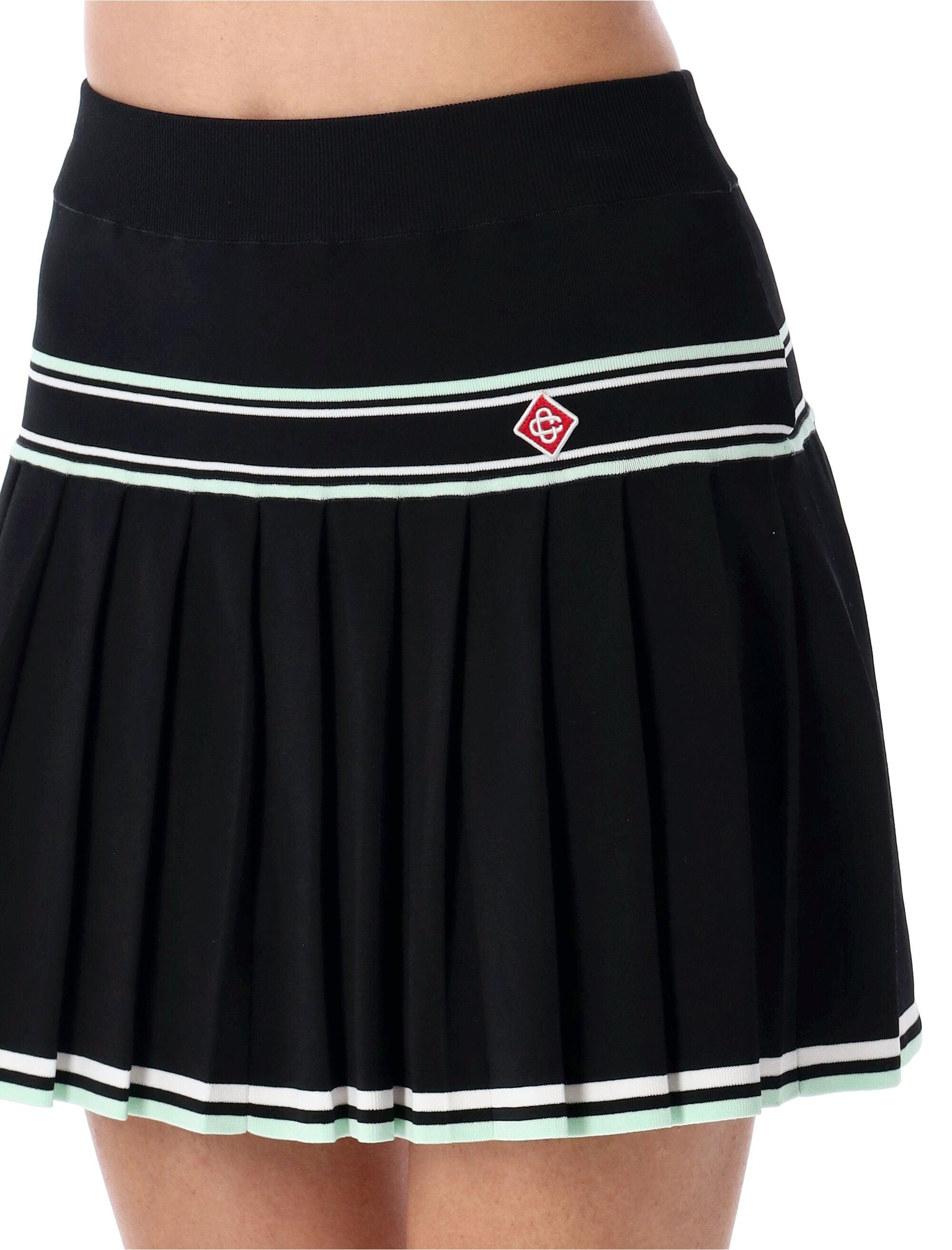 ミニスカート Casablanca FW25 MINI SKIRT VISCOSA (WPF25KW102701 BLACK) Mini skirt with lace, Black - Sisley