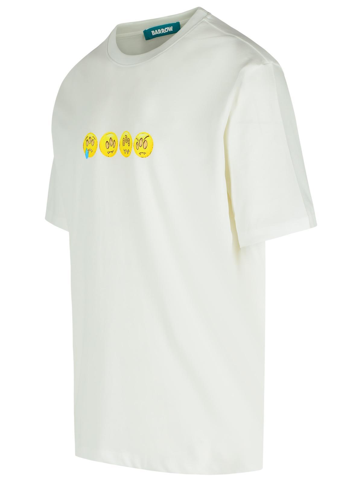 BARROW Striped cotton t-shirt with logo embroidery バロウ Barrow Striped Cotton T-Shirt Logo Embroidery | eBay