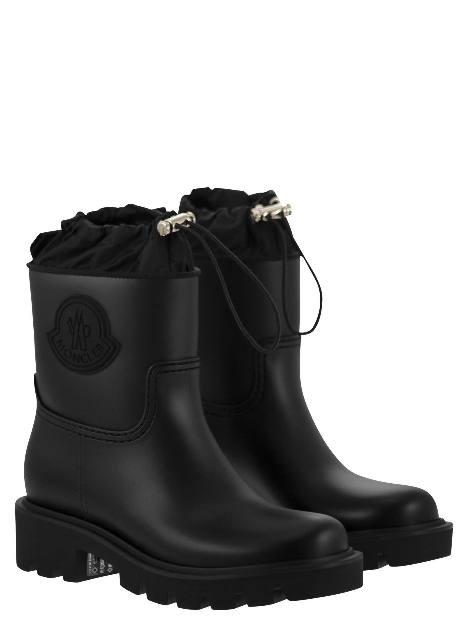 【送関込】MONCLER☆rain boots by kickstream Moncler Kickstream Leather Rain Ankle Booties - Bergdorf Goodman