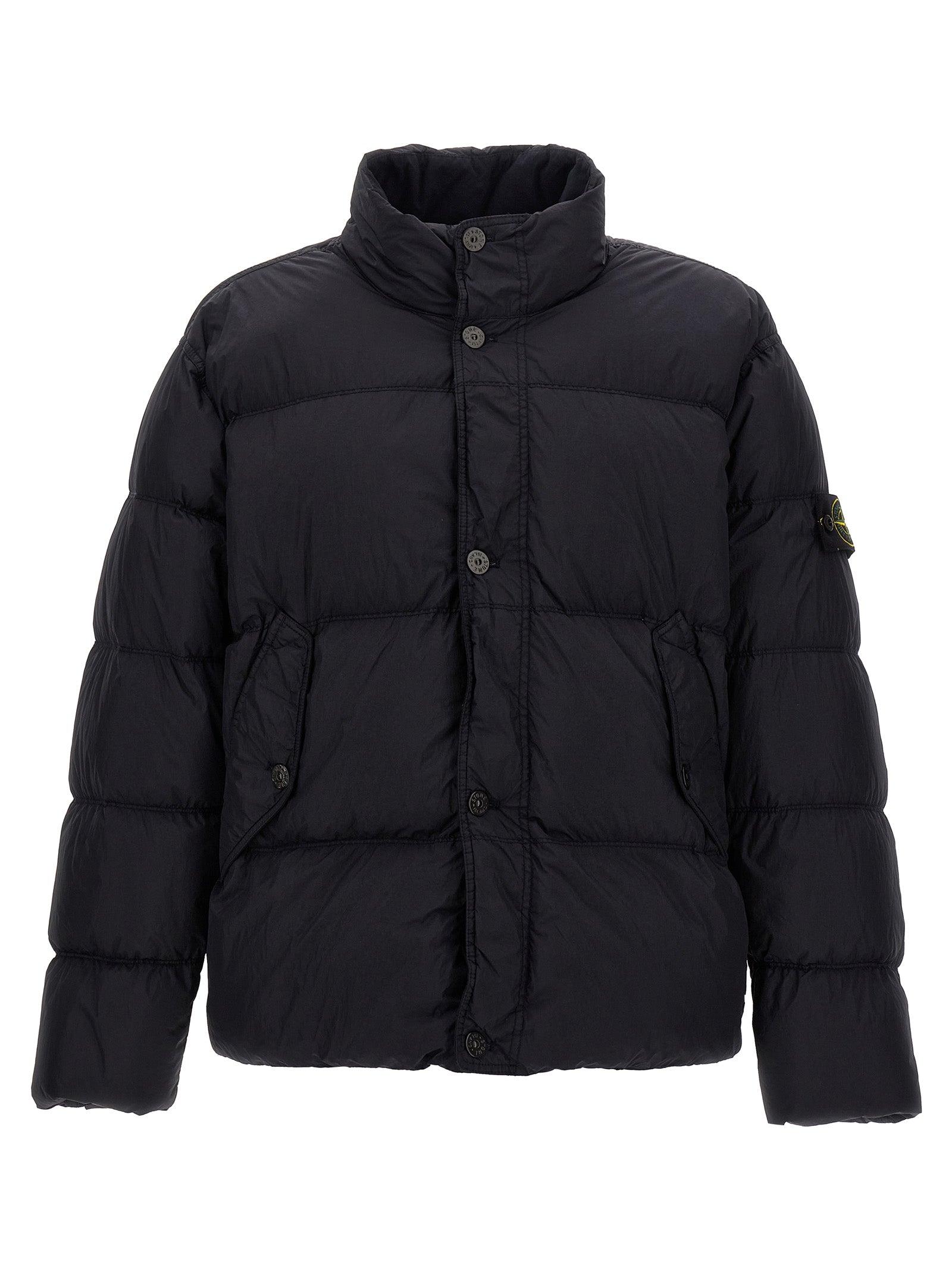 Stone Island Garment Dyed Crinkle Reps R Ny Down Jacket Casual Jackets Parka in Blue for Men Lyst