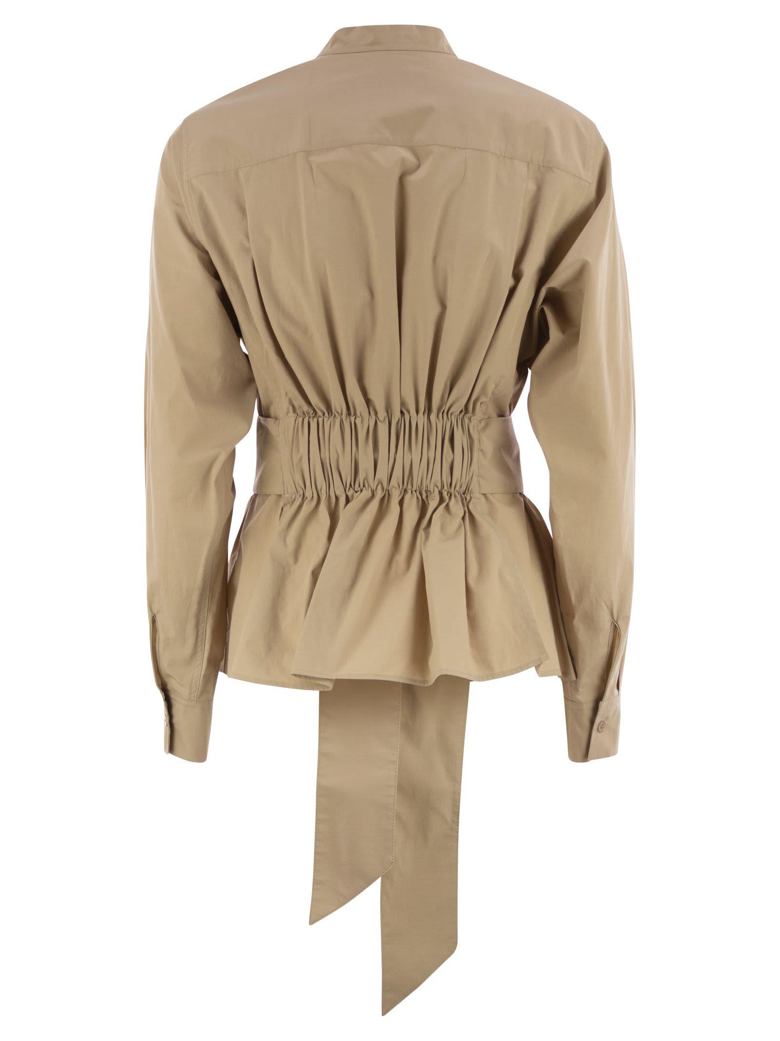 Weekend by Maxmara Artu1234 Cotton Poplin Jacket in Natural
