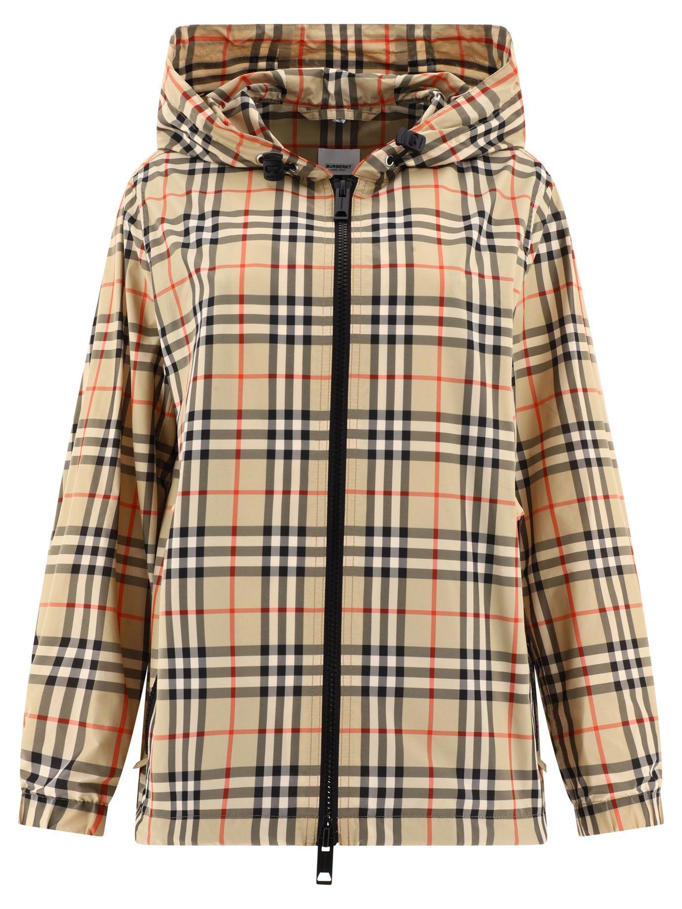 Burberry Check Windbreaker Jacket Lyst