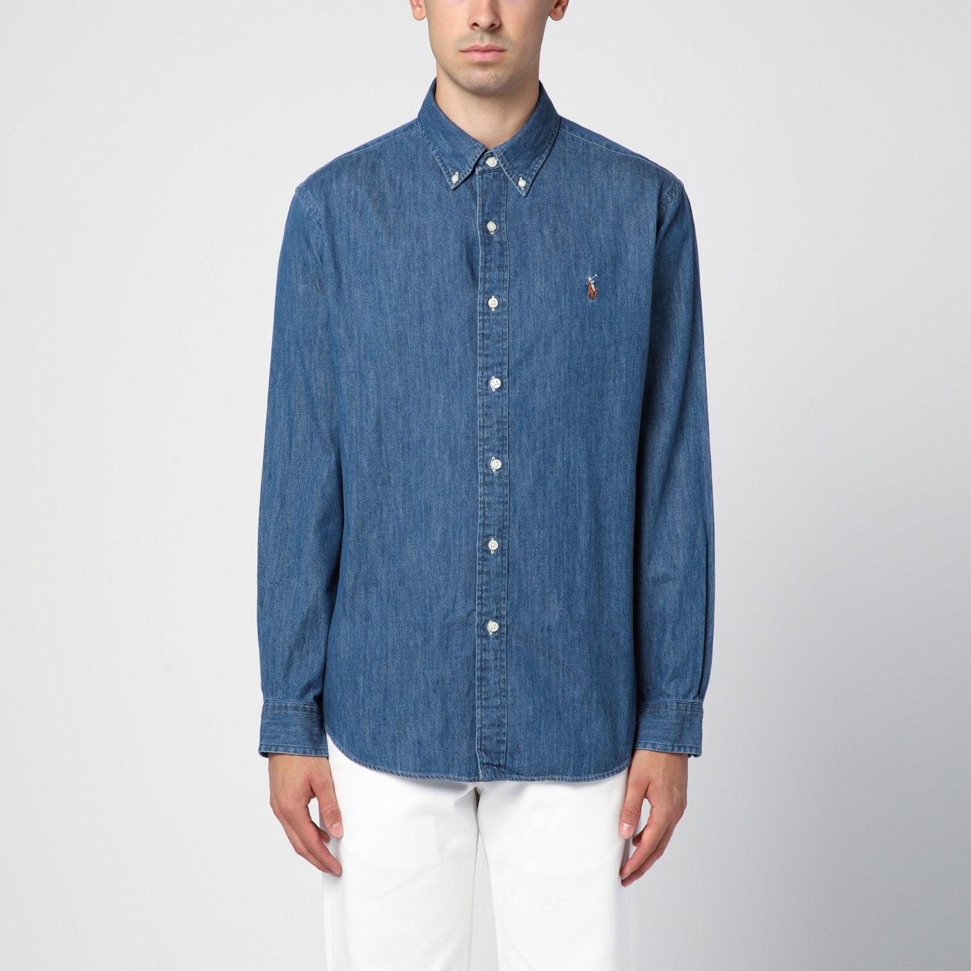 Polo ralph lauren denim button down deals