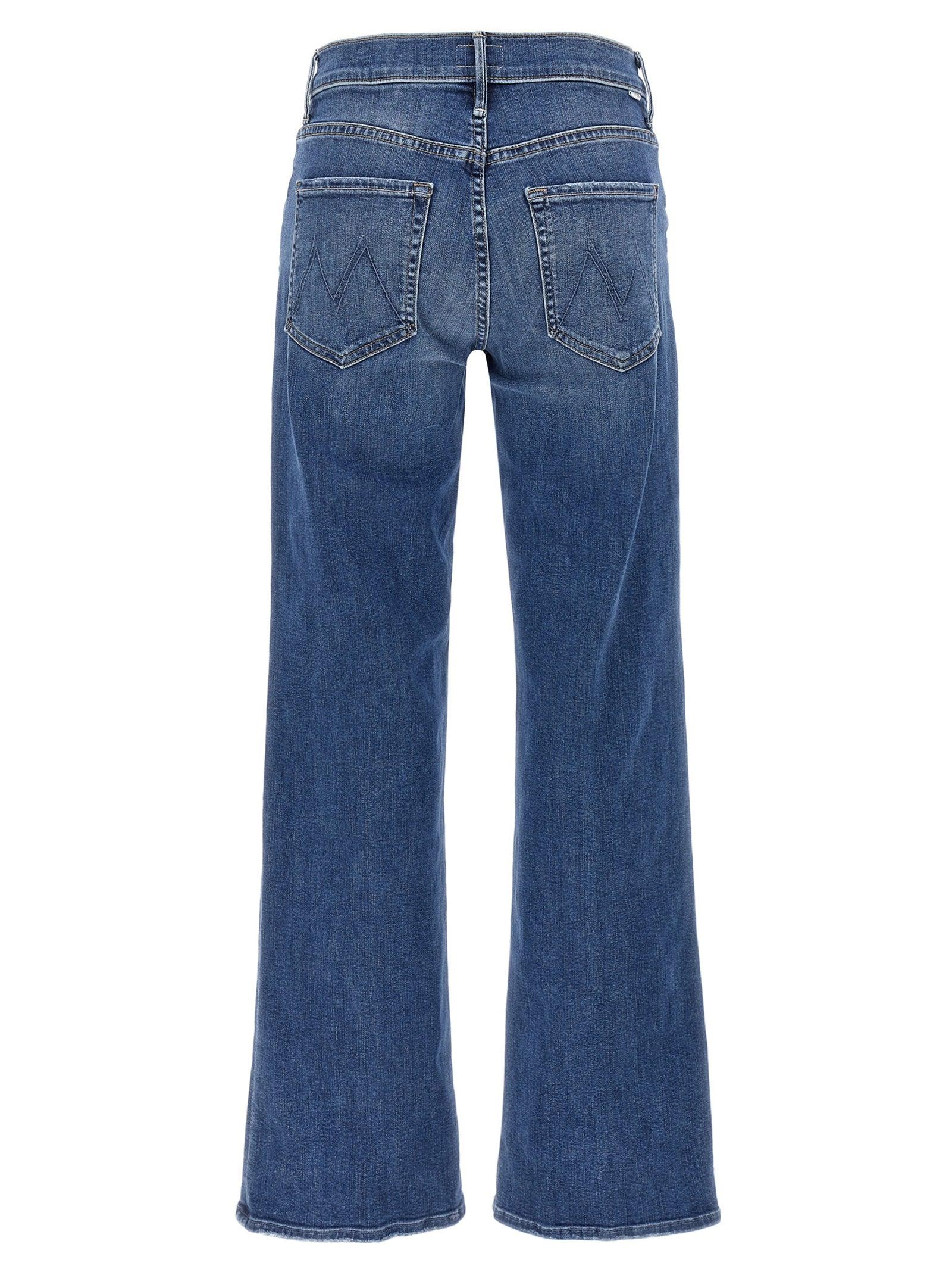 Mother 'The Mid Rise Maven Sneak' Jeans in Blue | Lyst