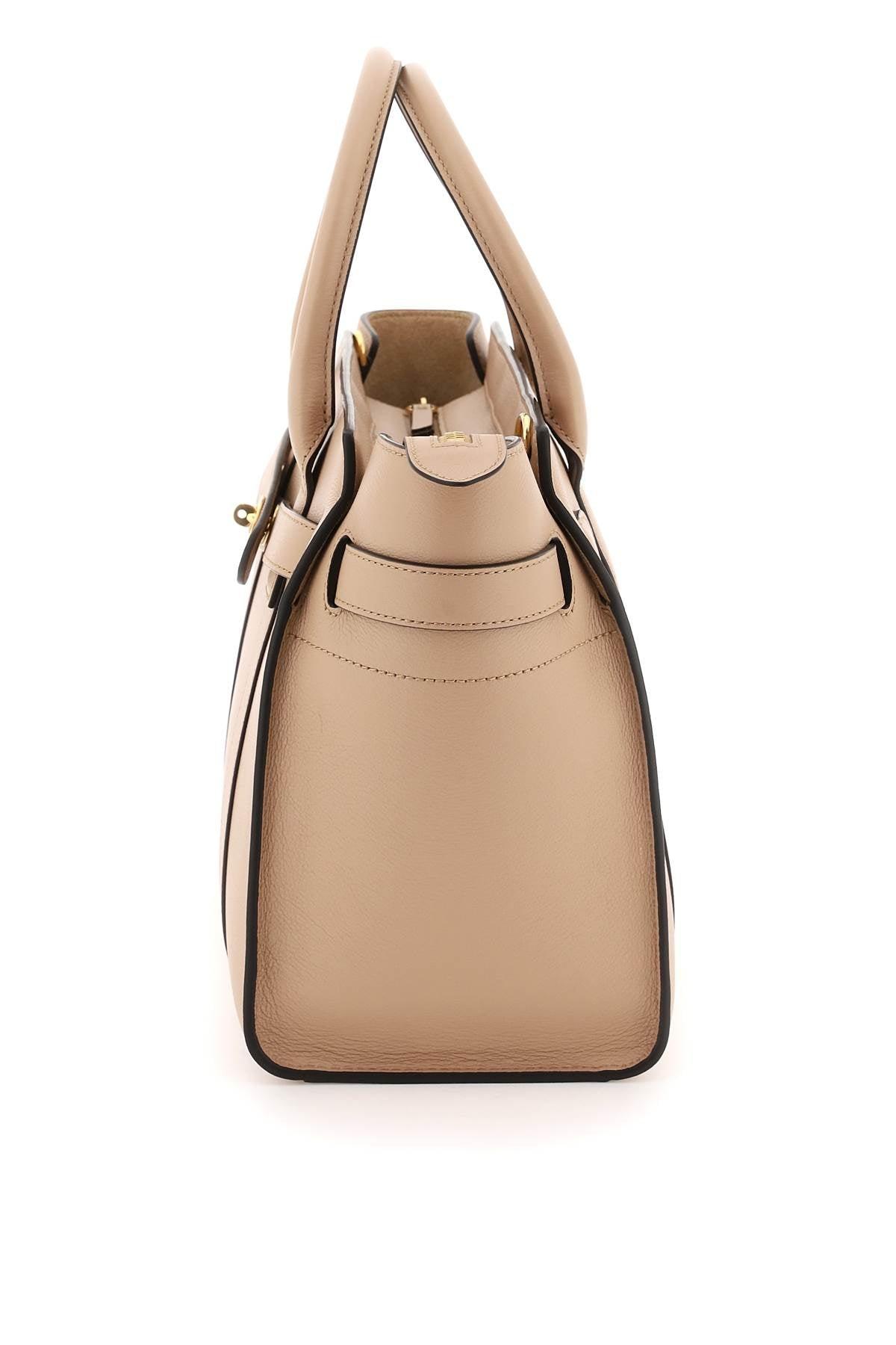 Mulberry Mini Zipped Bayswater Bag in Natural | Lyst