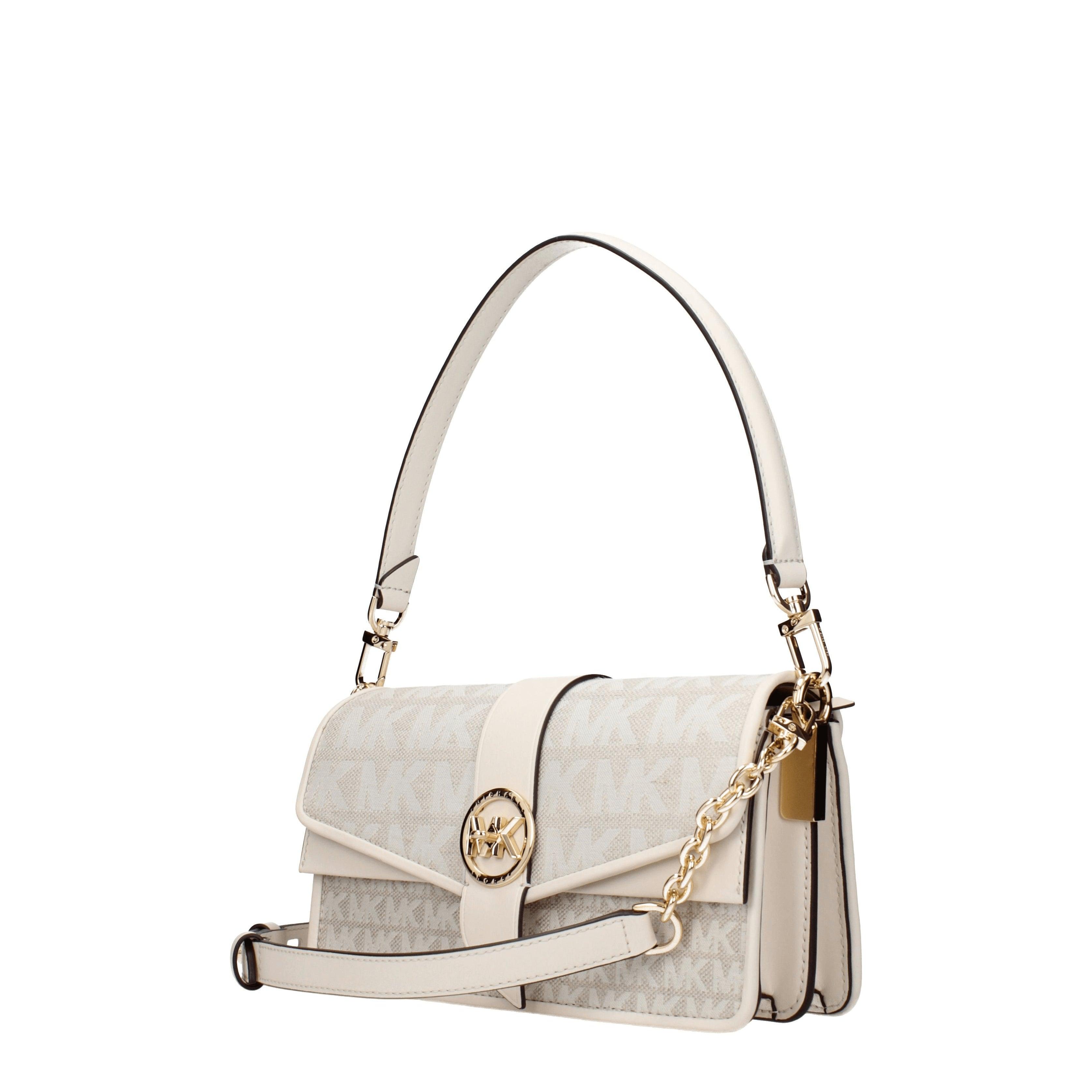 Michael Kors Shoulder Bags Greenwich Md Fabric/Natural in Metallic