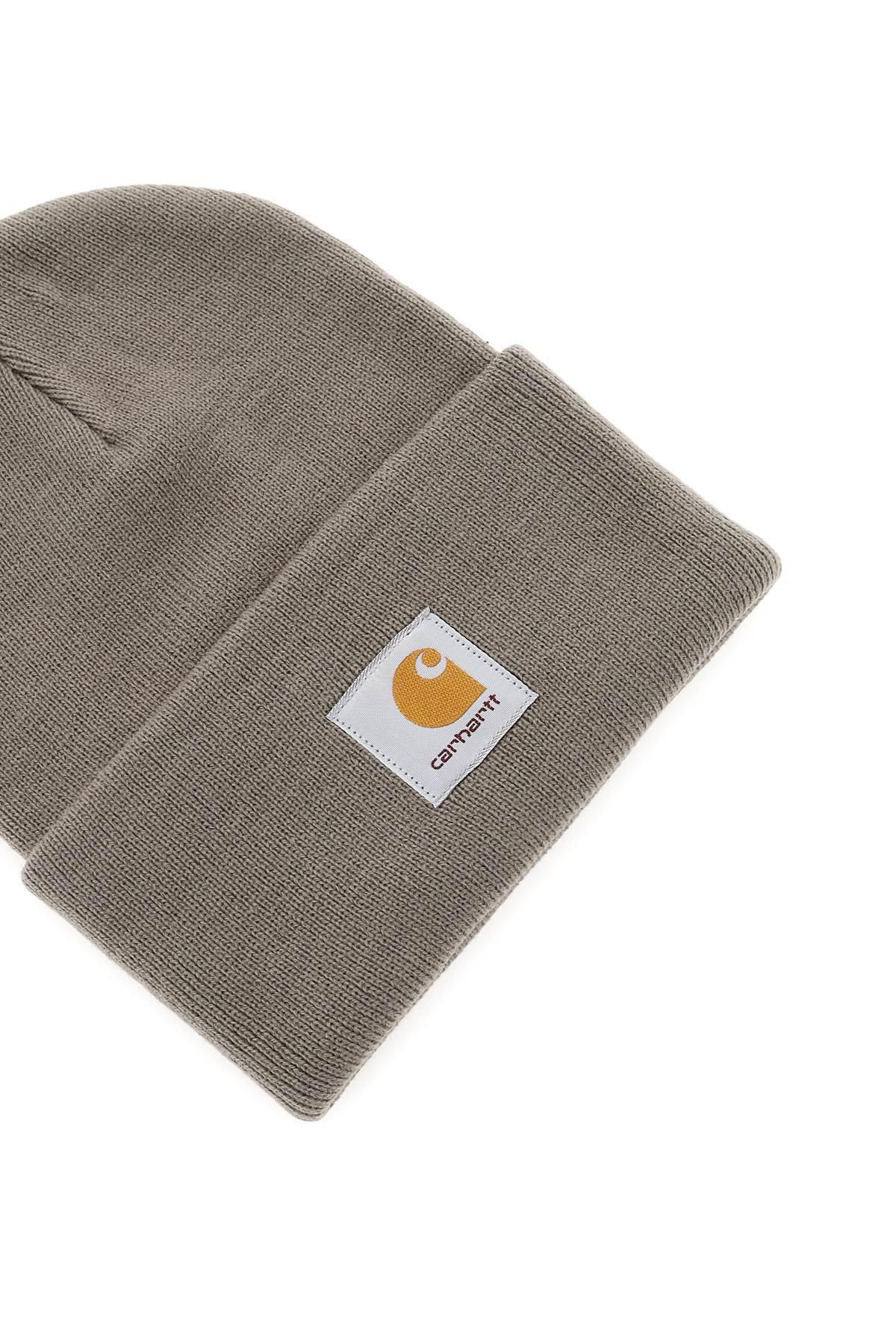 Carhartt WIP Beanie Hat With Logo Patch in Gray for Men | Lyst
