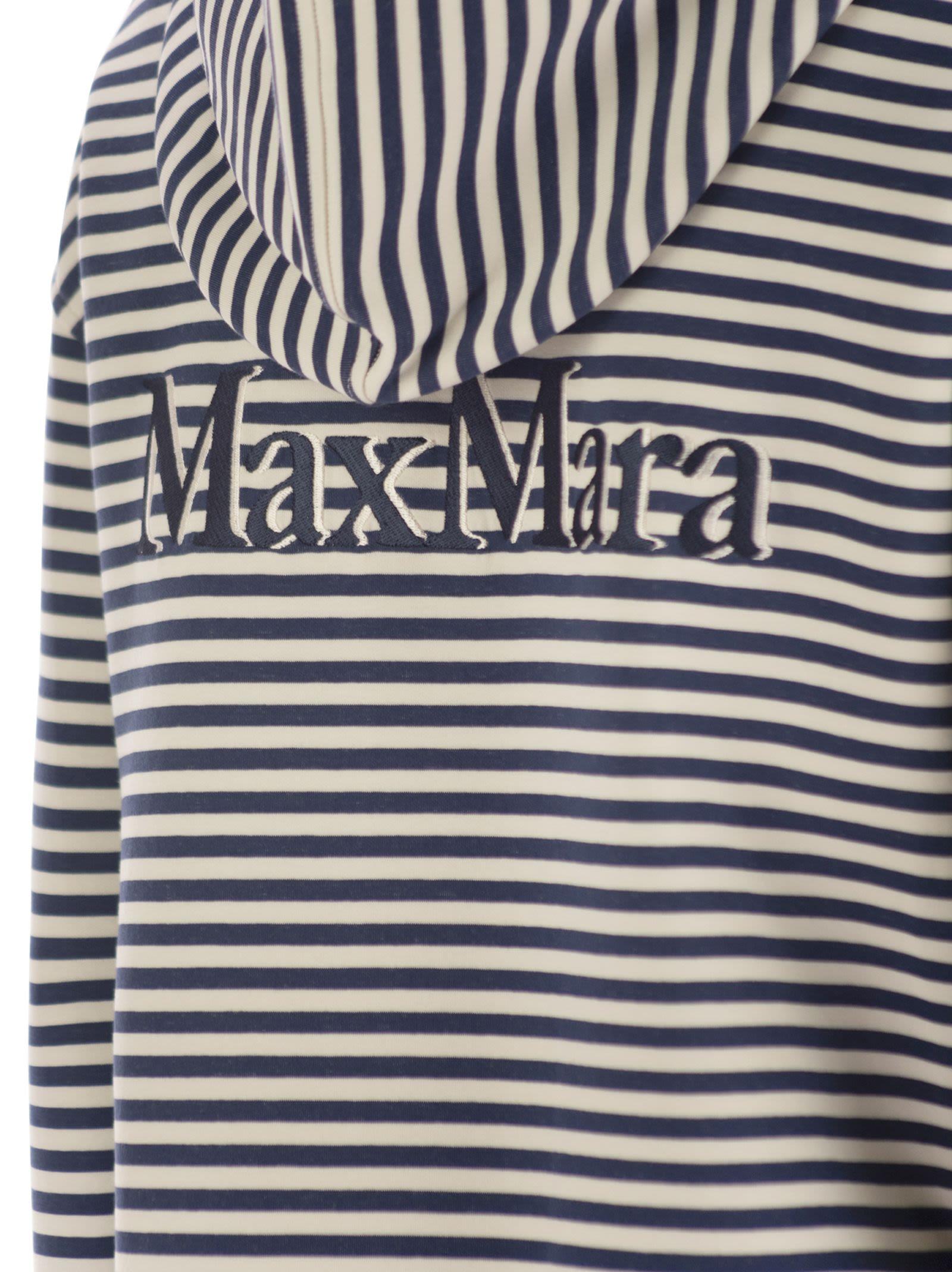 Max Mara Doria Scuba Jersey Hoodie in Black | Lyst
