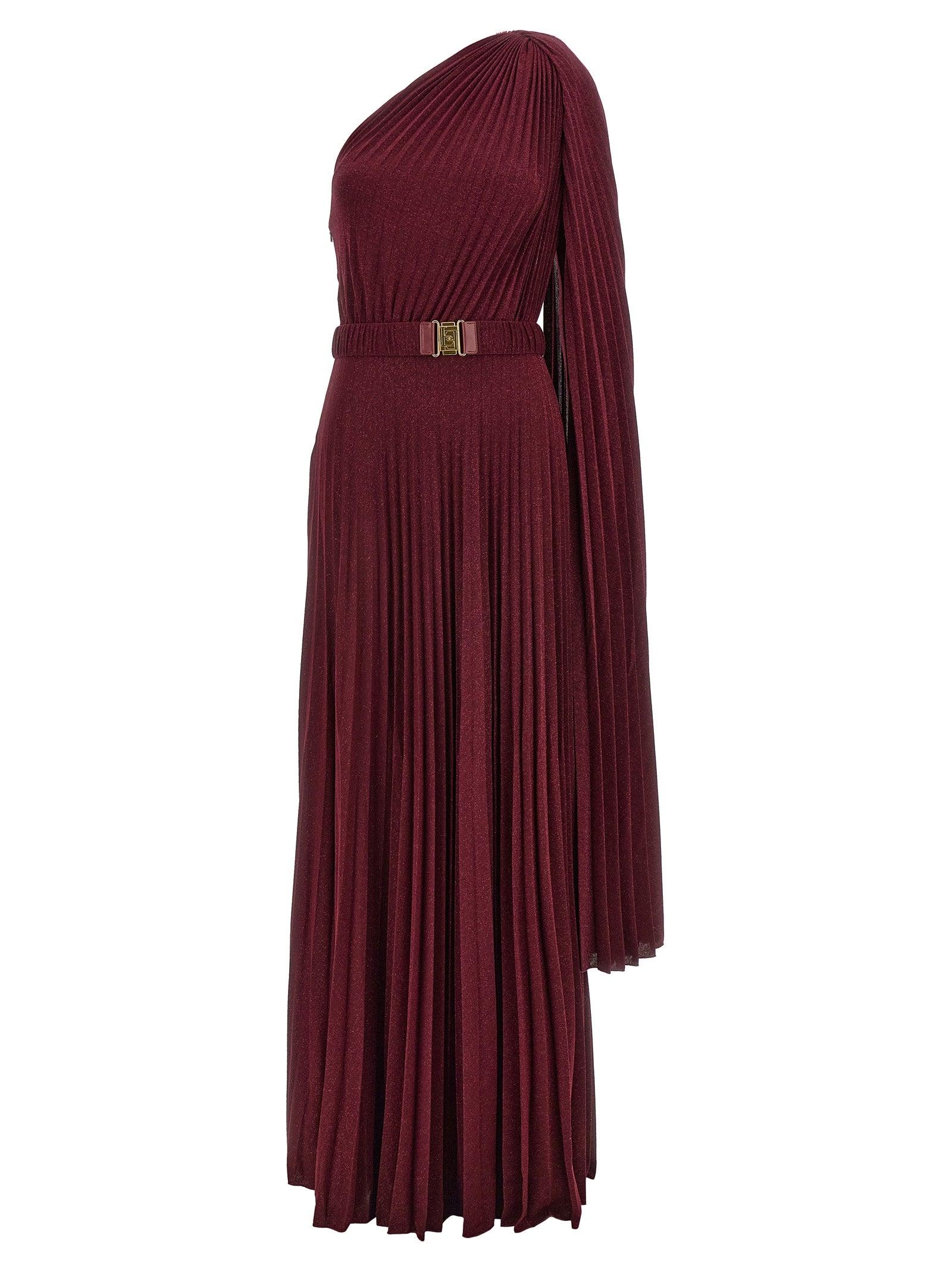 Elisabetta Franchi One-Shoulder Dress Dresses in Purple | Lyst