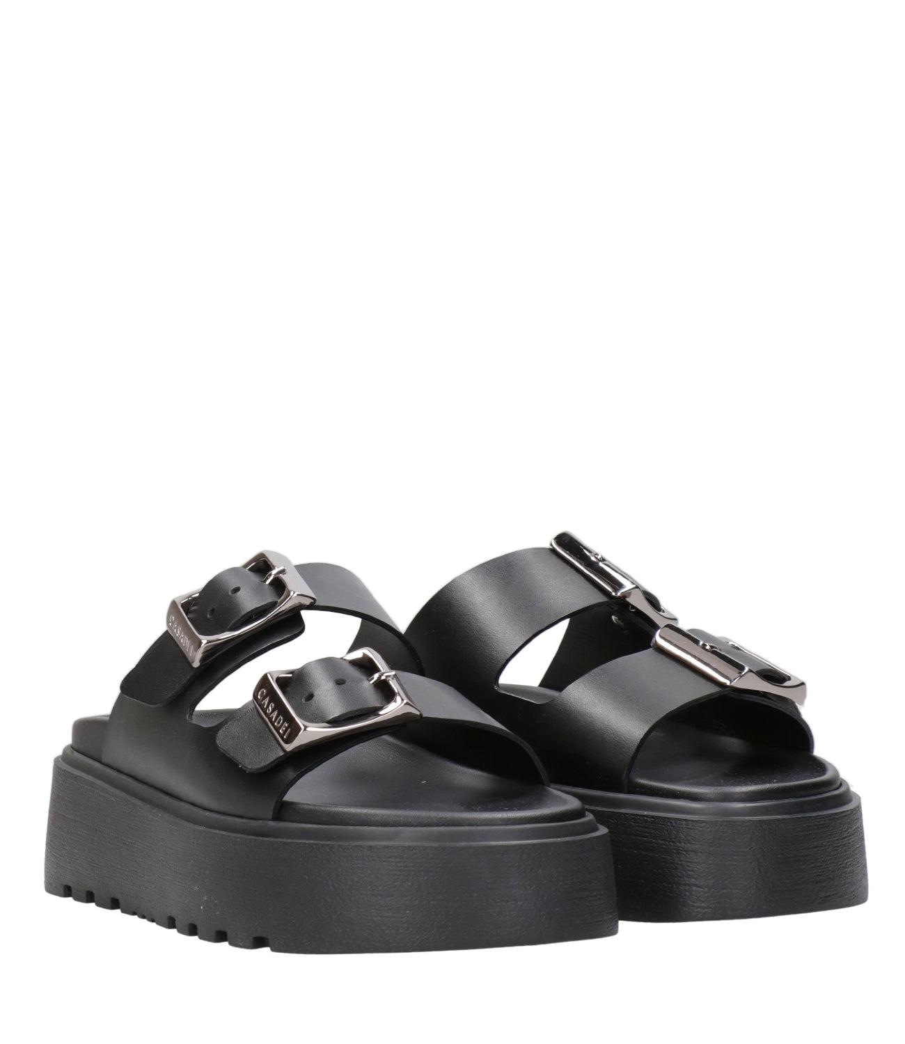 シューズ・サンダルその他 CASADEI Woman Flat sandals Black 1M422J0101C2660 9000 Flat sandal Nero Casadei - Le Follie Shop