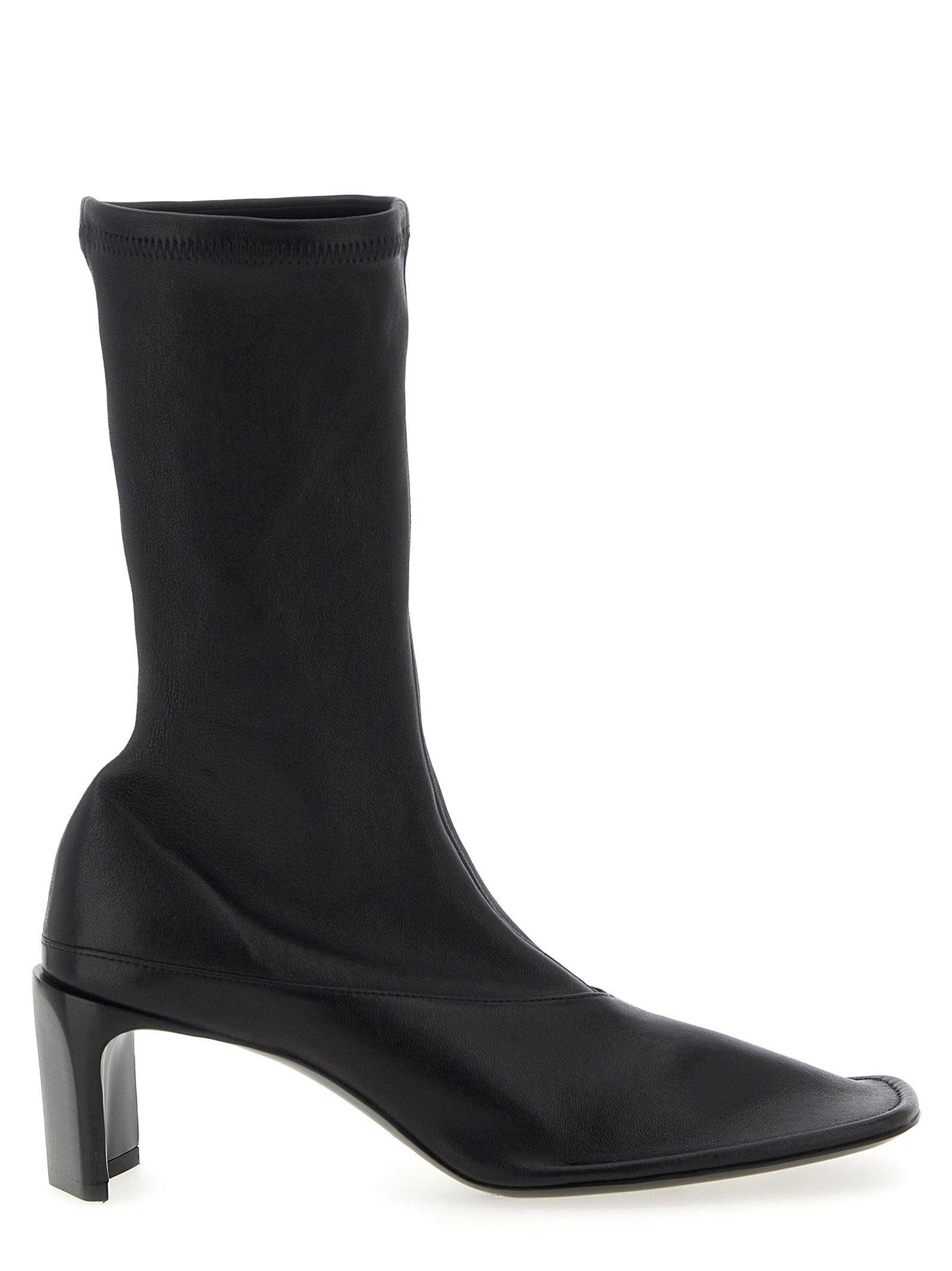 Jil Sander 'Half’ ankle boots Jil Sander Half Boot in Black Curated at Jake and Jones